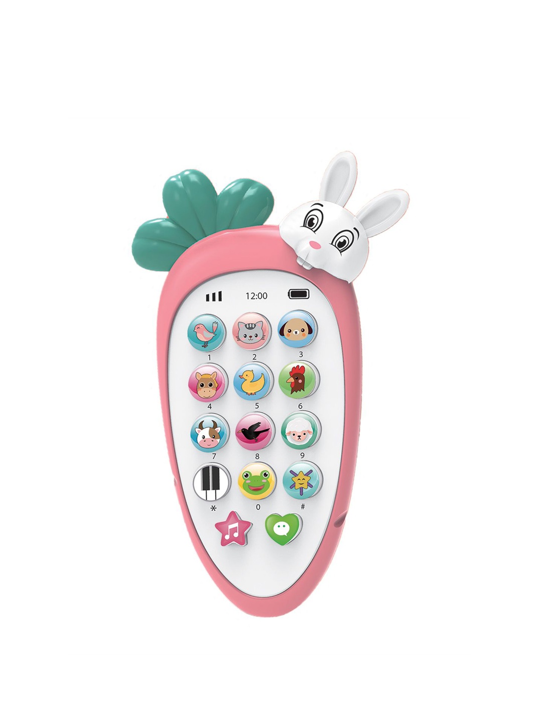 

Baby Moo Kids Musical Phone With Songs & LED Lights, Pink