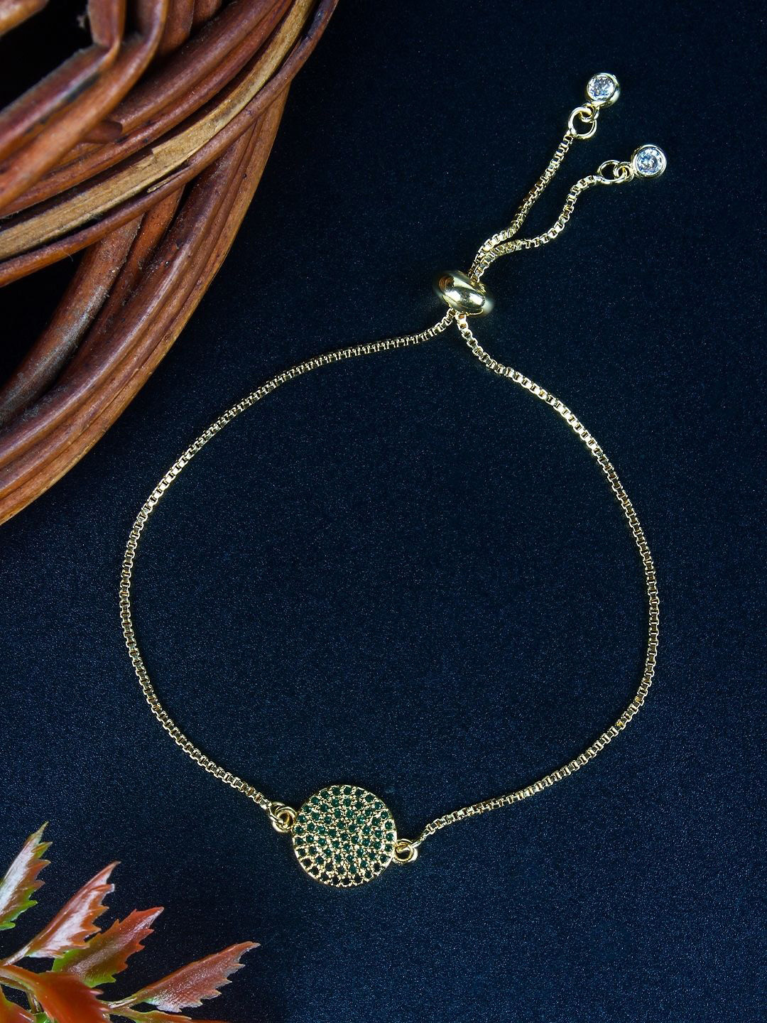 

KPOP Gold-Plated Cubic Zirconia Wraparound Bracelet