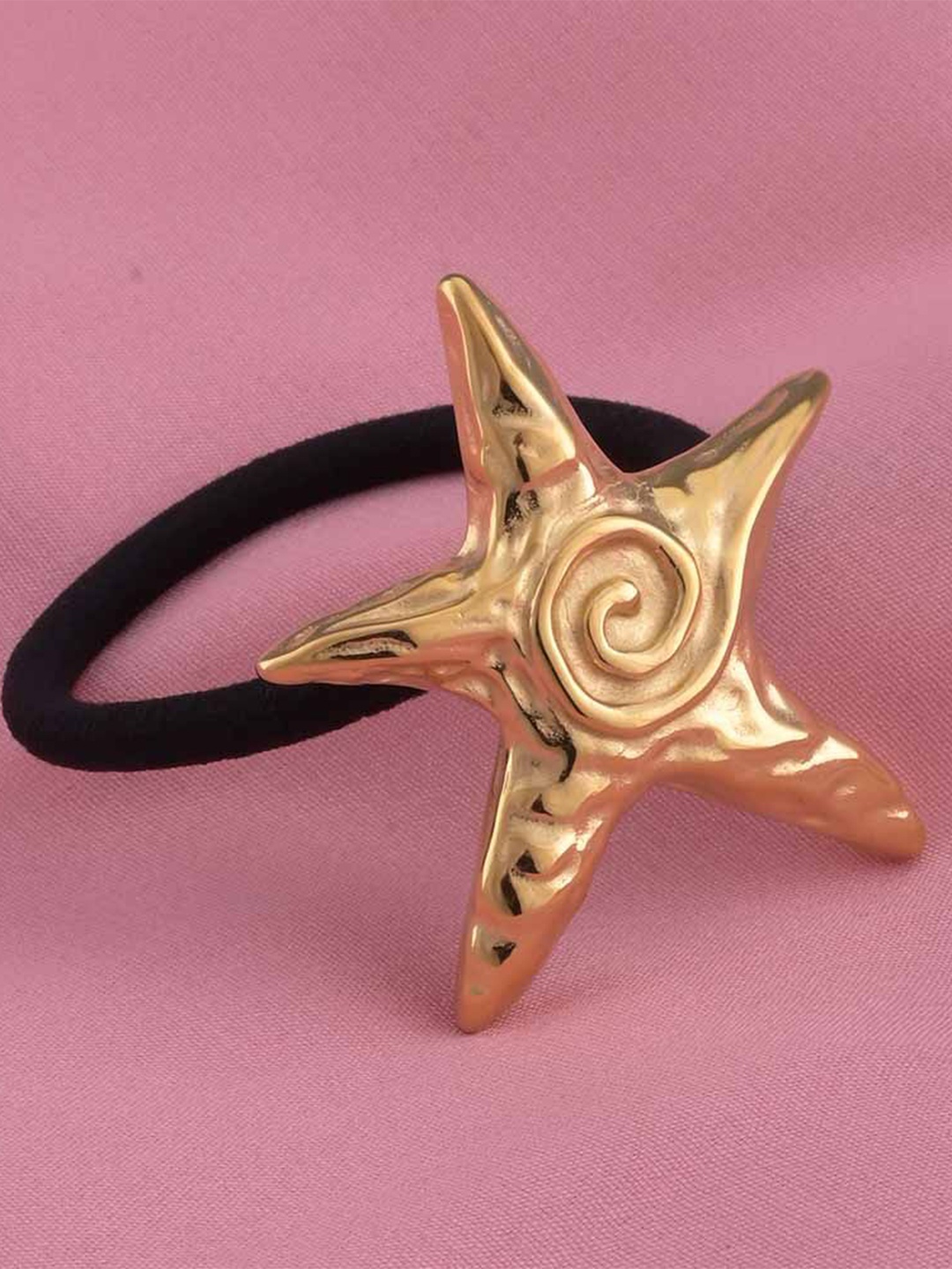 

PALMONAS Women Starshape Ponytail Holders, Gold