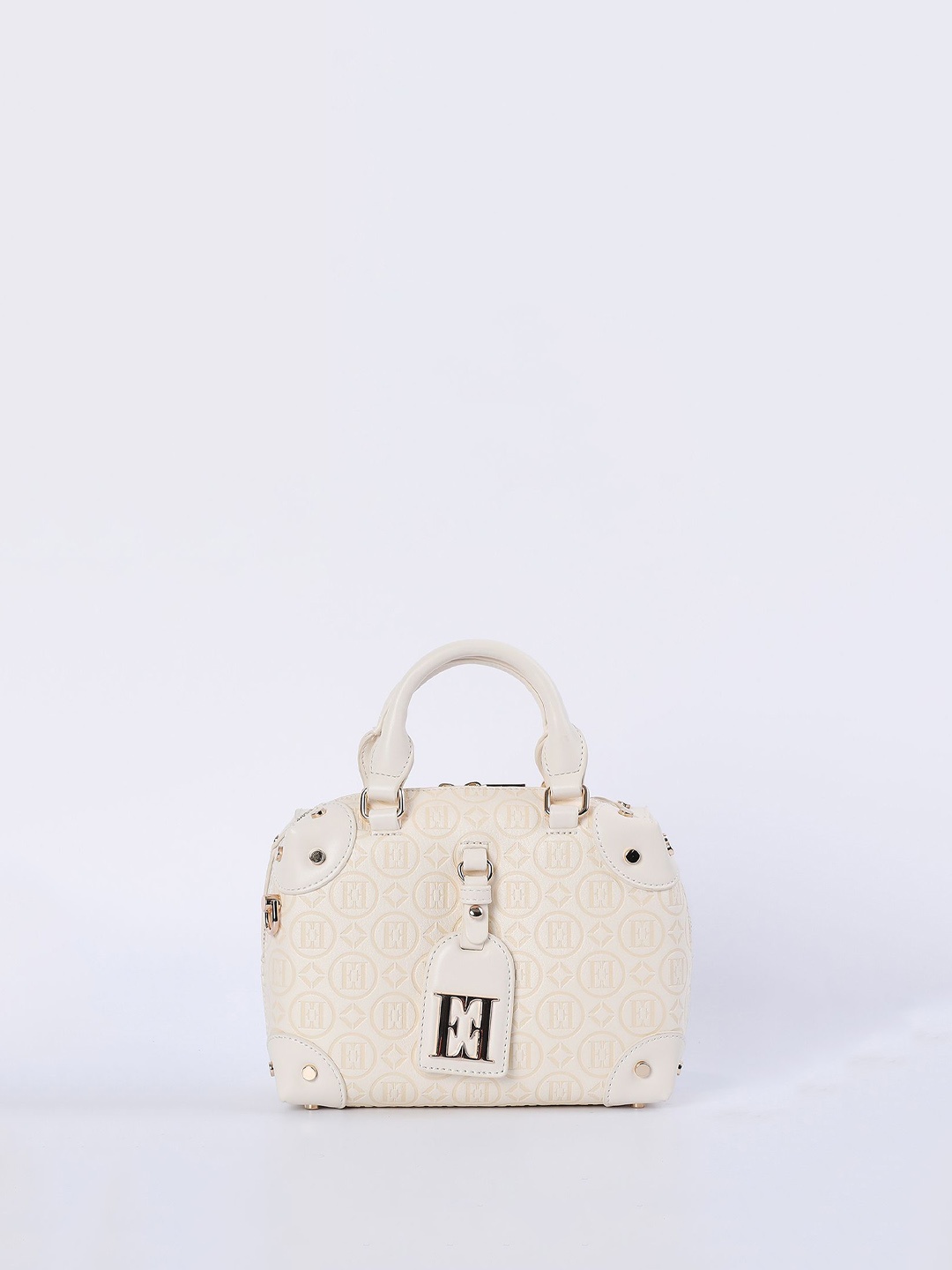

ELLE Women Textured Bucket Sling Bag, White