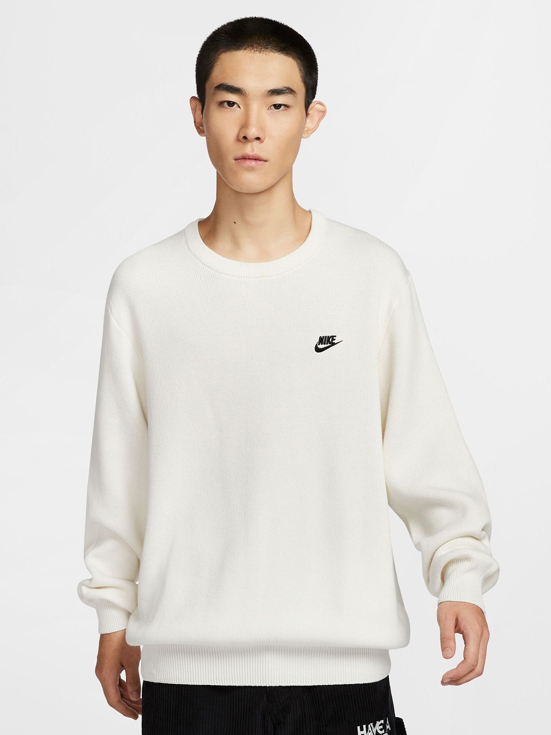 

Nike Club Men's Crew-Neck Jumper, White