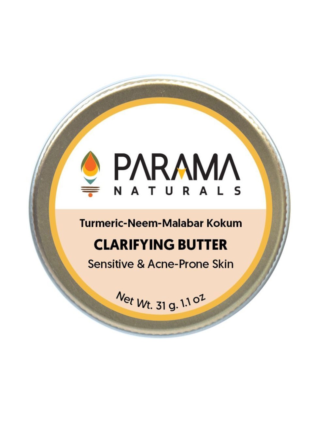 

Parama Naturals Turmeric-Neem-Malabar Kokum Clarifying Butter - 31 g, Yellow