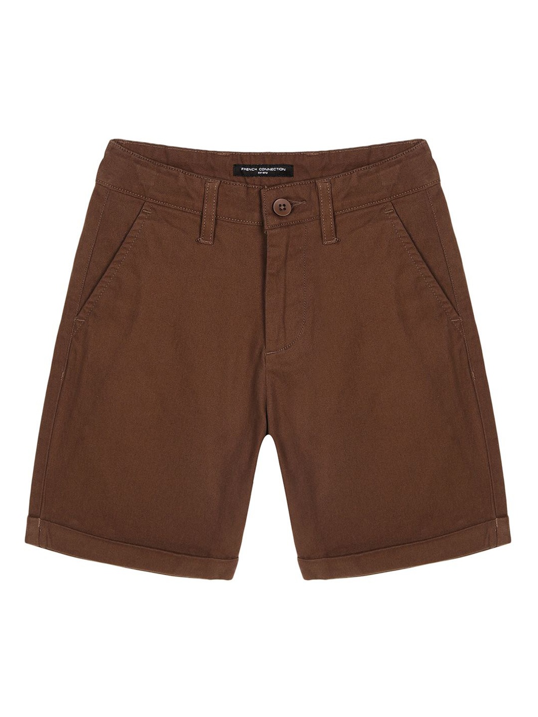 

French Connection Boys Regular Fit Chino Shorts, Brown
