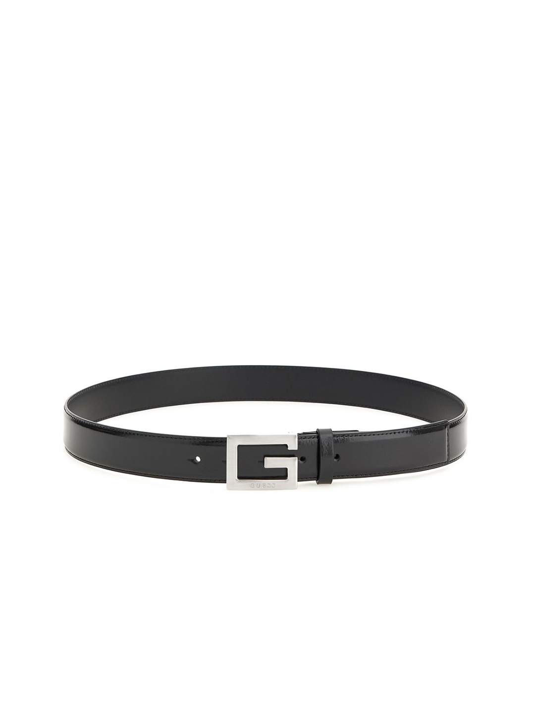 

GUESS Men Solid Leather Push Pin Casual Belt, Black