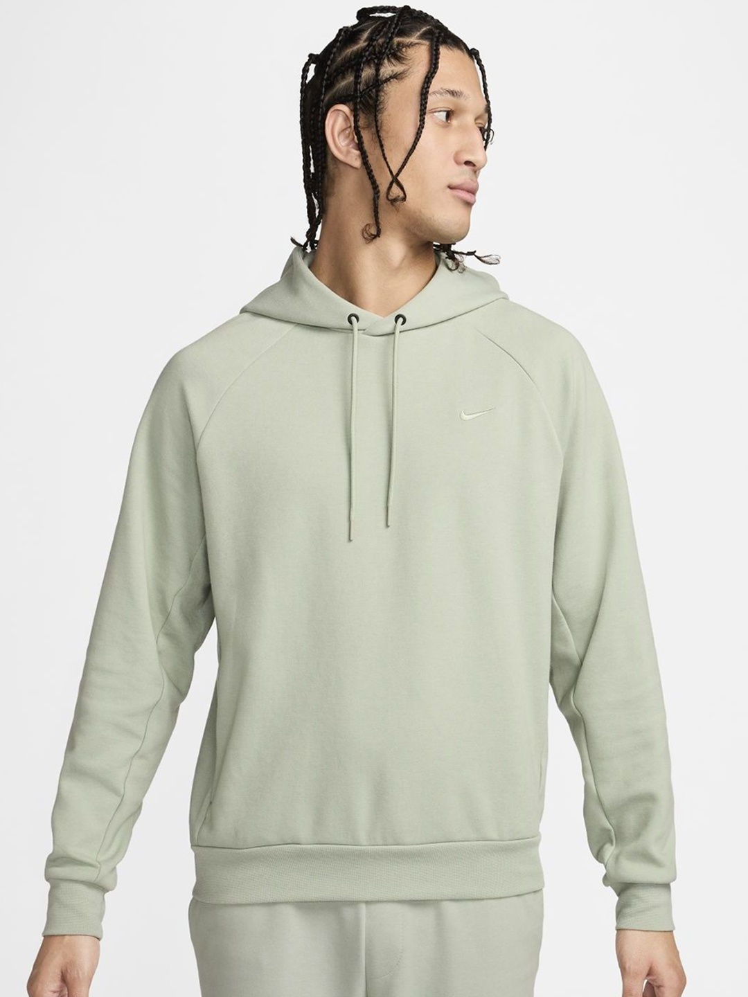 

Nike Primary Men Cotton Dri-FIT UV Pullover Versatile Hooded Sporty Jacket, Green