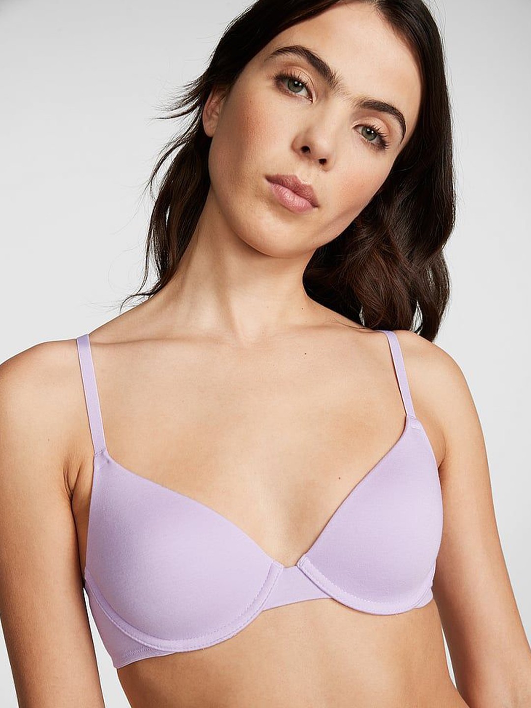 

Victoria's Secret Women Medium Coverage Underwired Lightly Padded T-shirt Bra, Purple