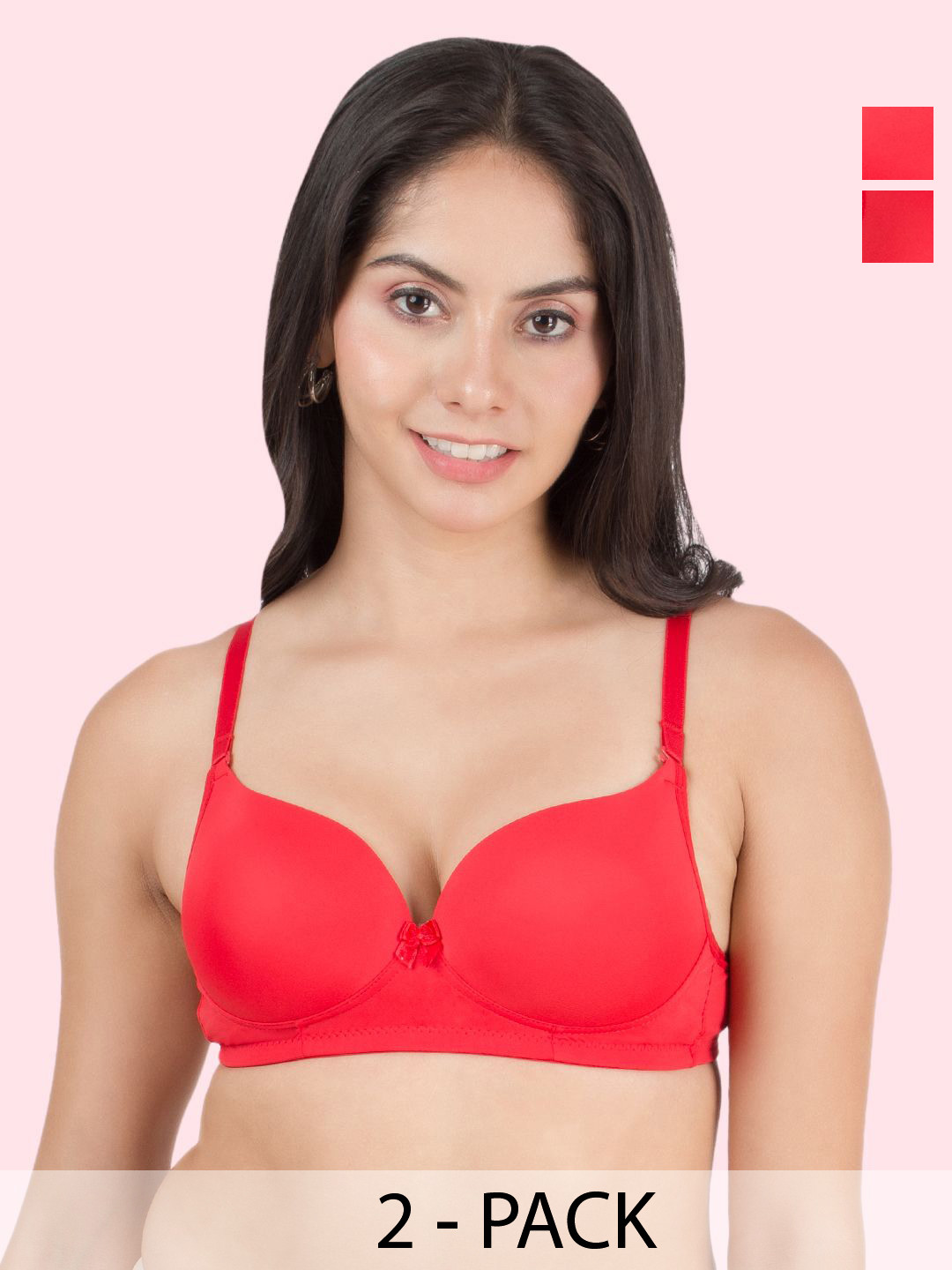

DressBerry Bra Medium Coverage Heavily Padded, Red