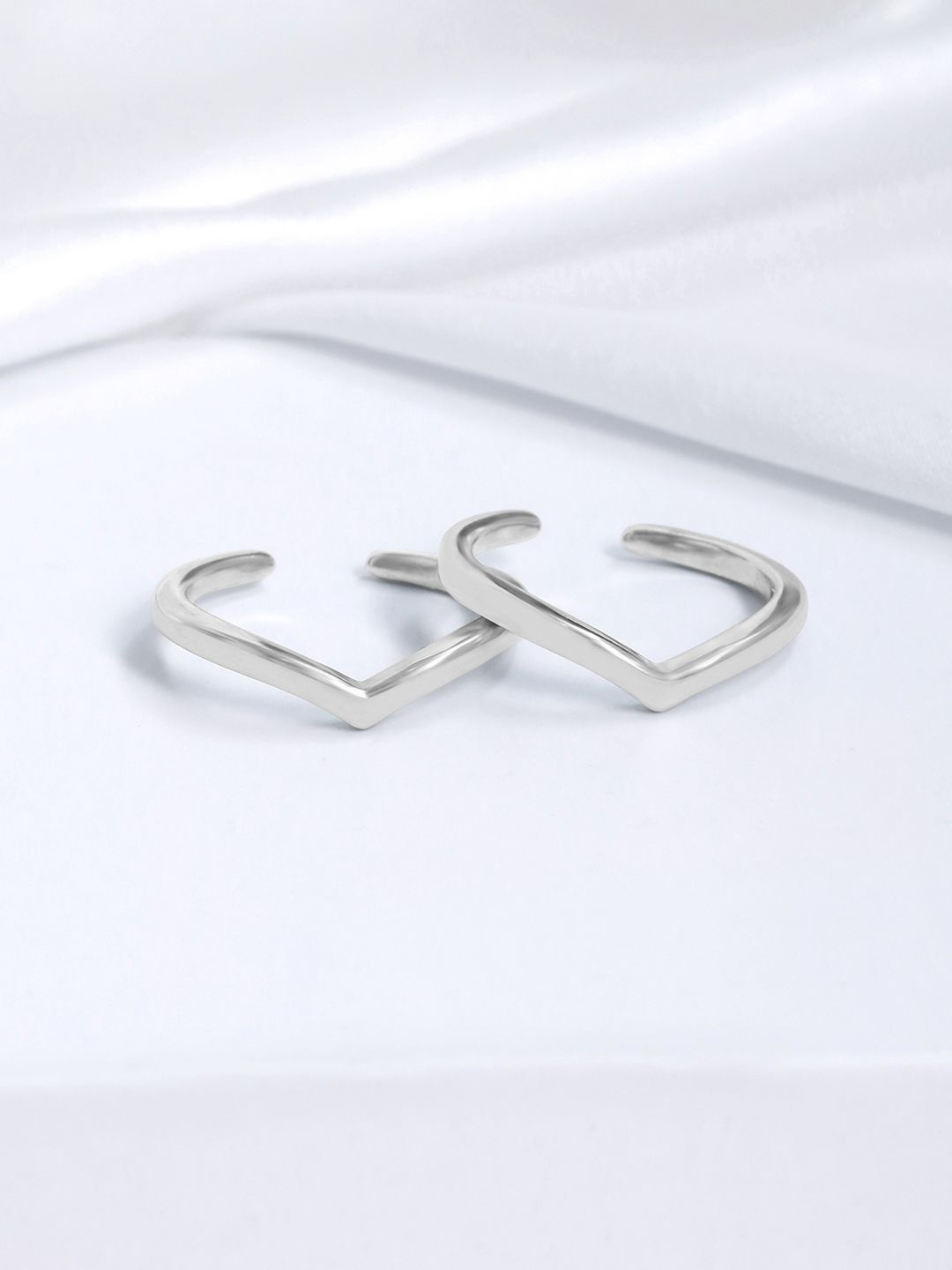 

Zavya 925 Sterling Silver Rhodium-Plated Toe Rings