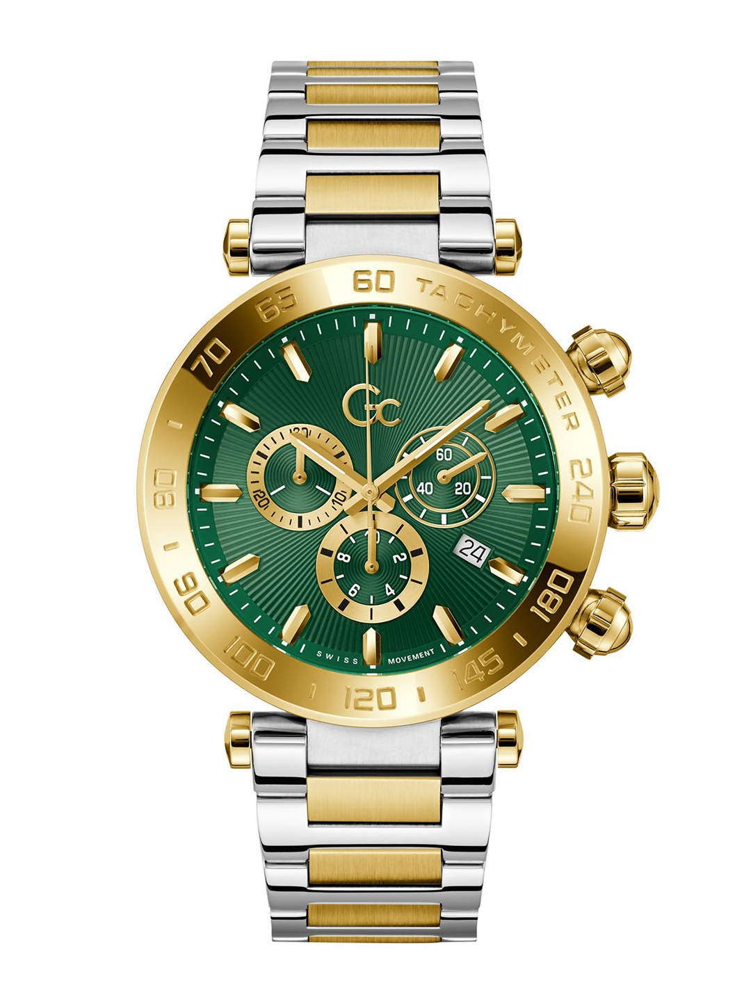 

GC Men Dial & Stainless Steel Straps Analogue Watch Z50004G9MF, Green