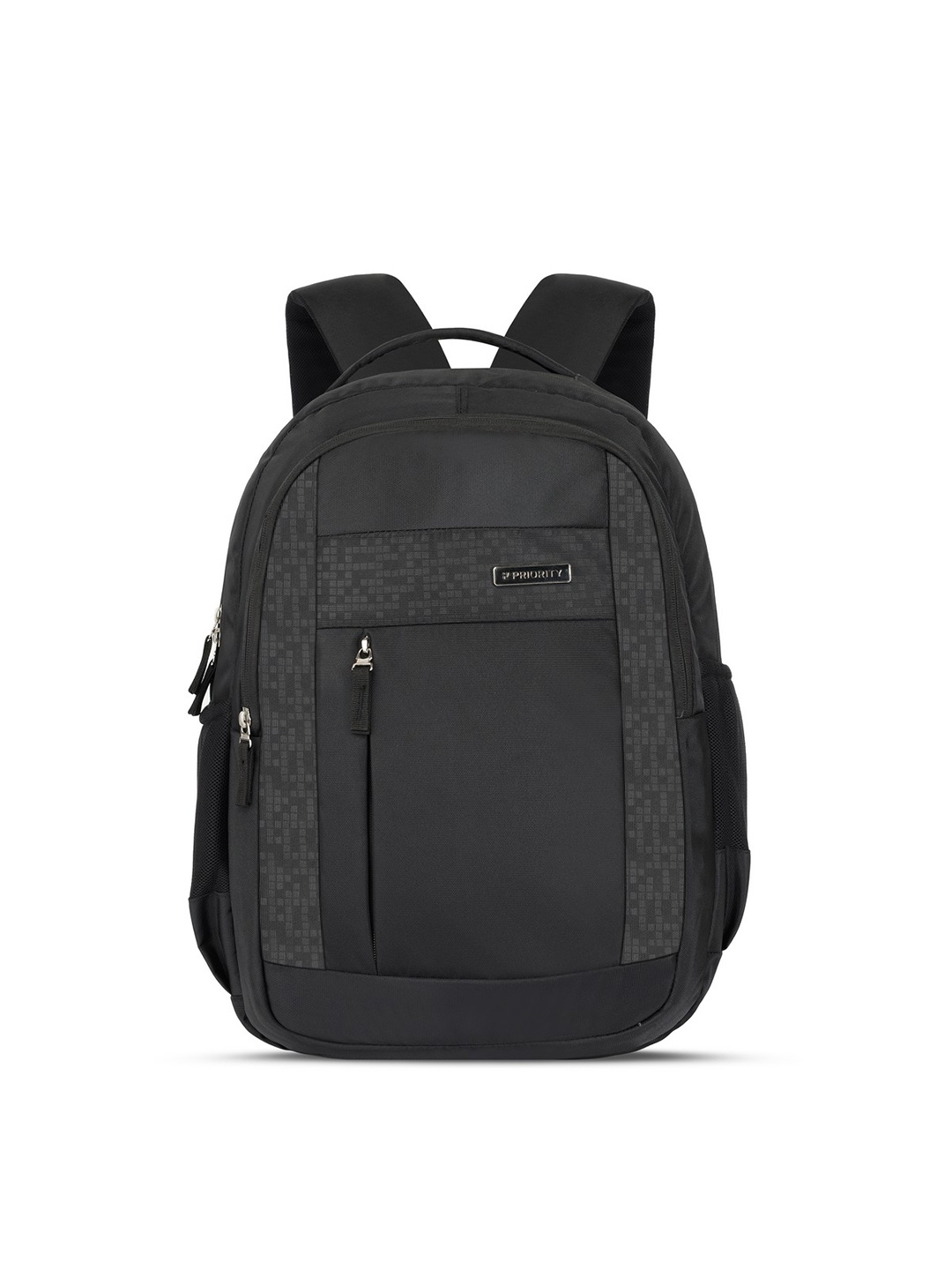 

Priority Unisex Printed Backpack, Black