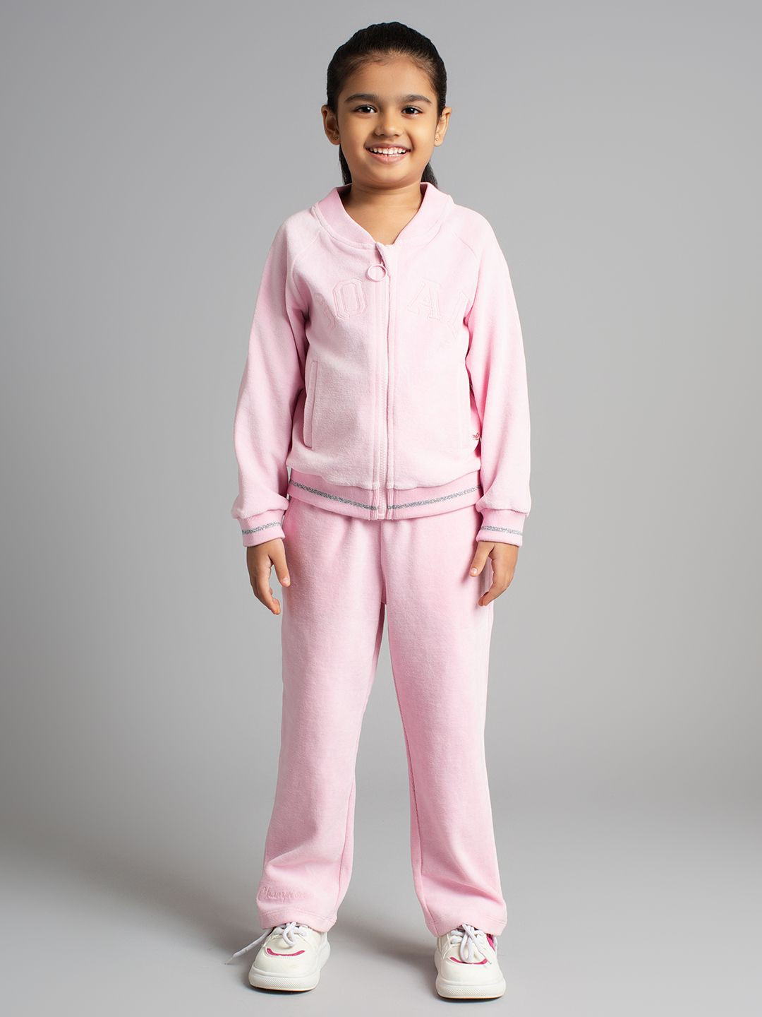 

Ed-a-Mamma Girls Printed Coat with Trousers, Pink