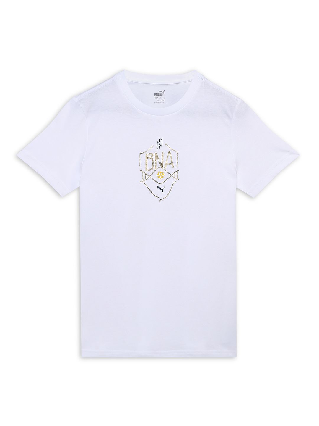 

Puma Kids Unisex Neymar JR "BNA" Youth Football Logo Cotton T-shirt, White