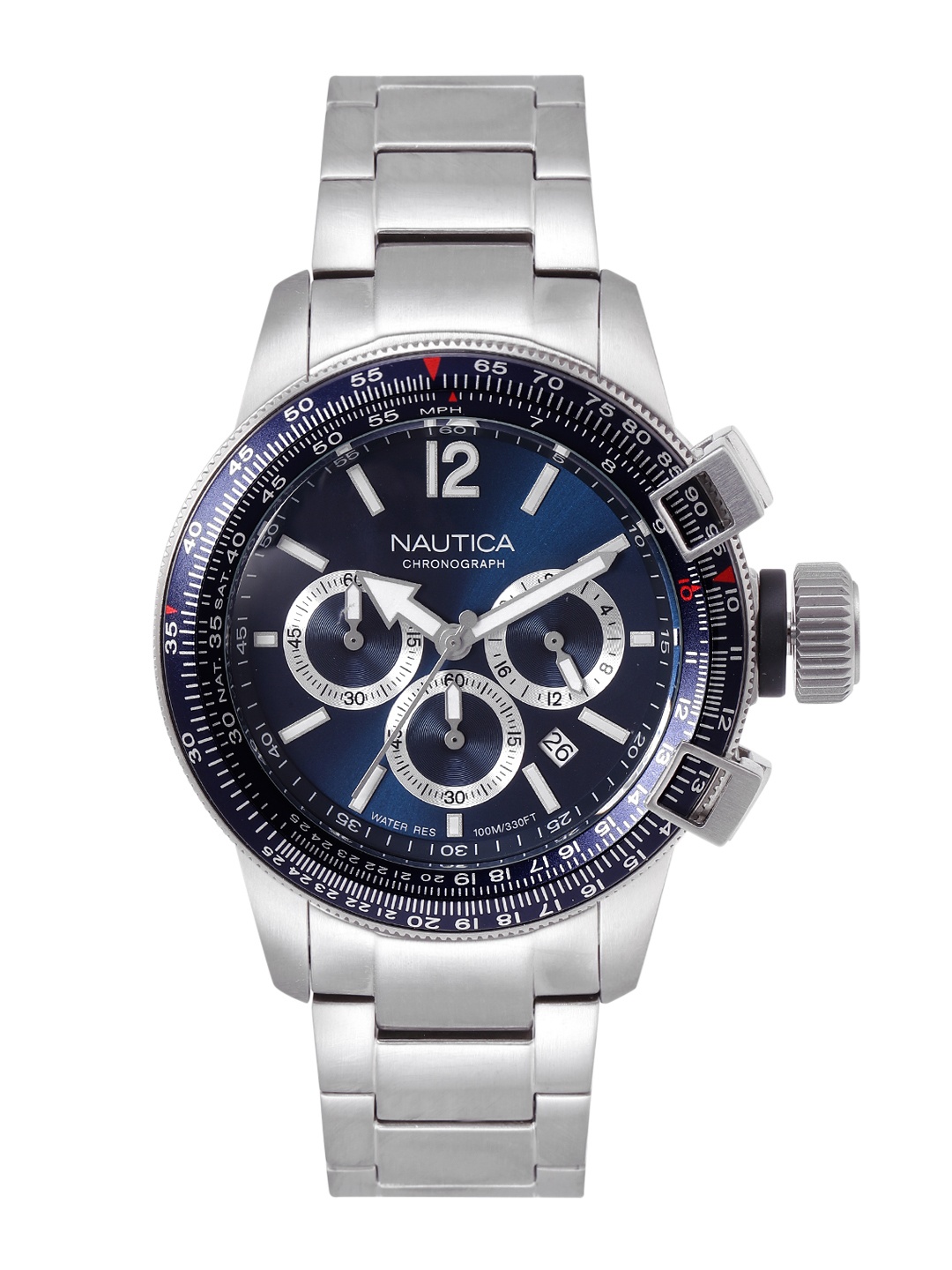 

Nautica Men Dial Analogue Chronograph Watch NAPBFCF02, Blue