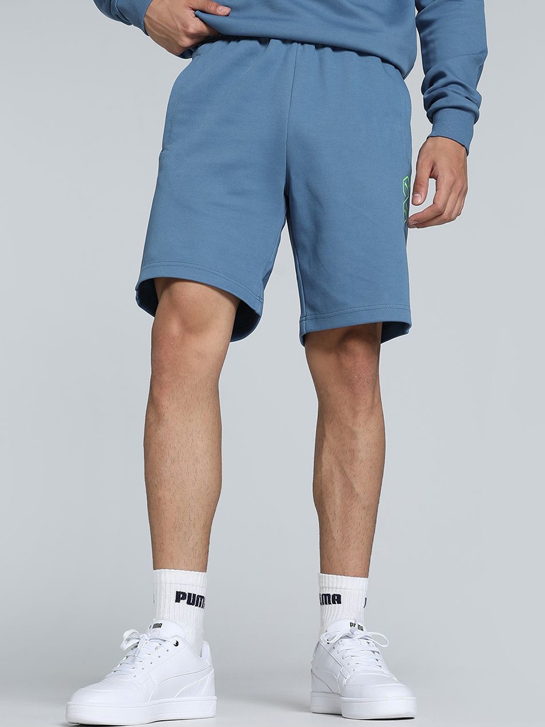 

one8 x PUMA Men Slim Fit Outdoor Shorts, Blue