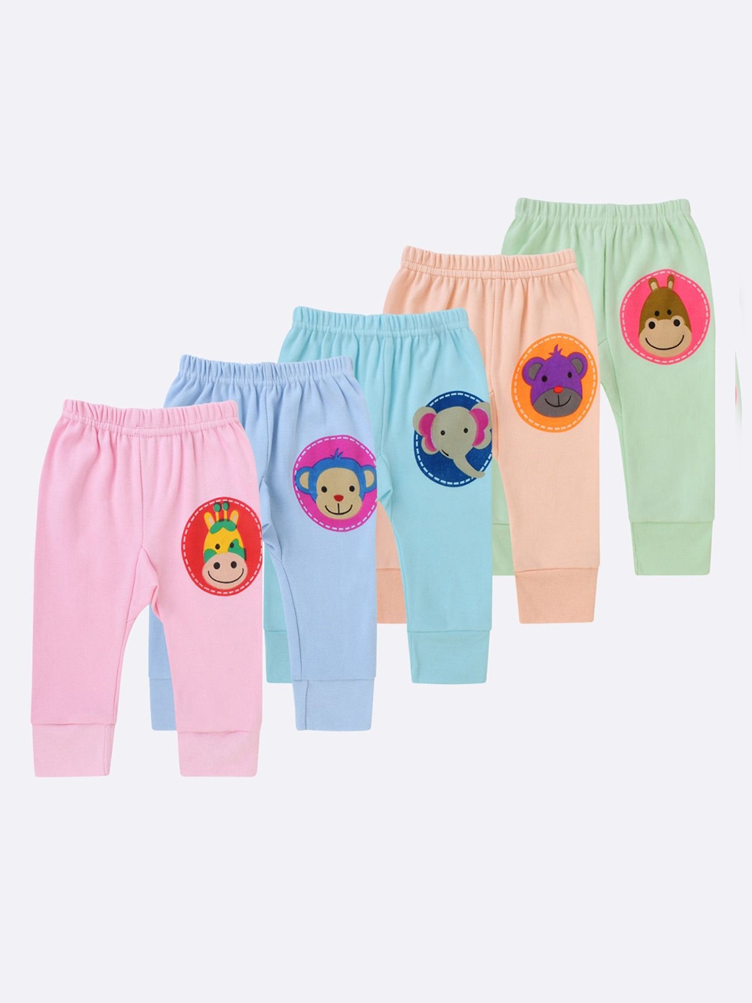 

BAESD Kids Pack Of 5 Cotton Track Pants, Blue