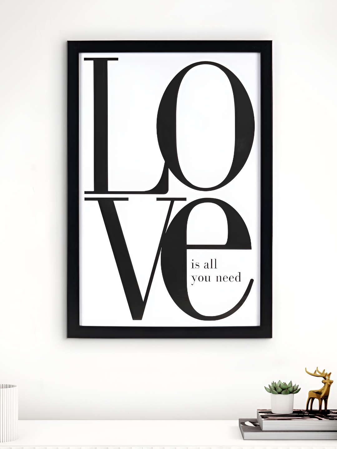 

Home Centre Spectrum Buzz White & Black Typography Wall Photo Frames