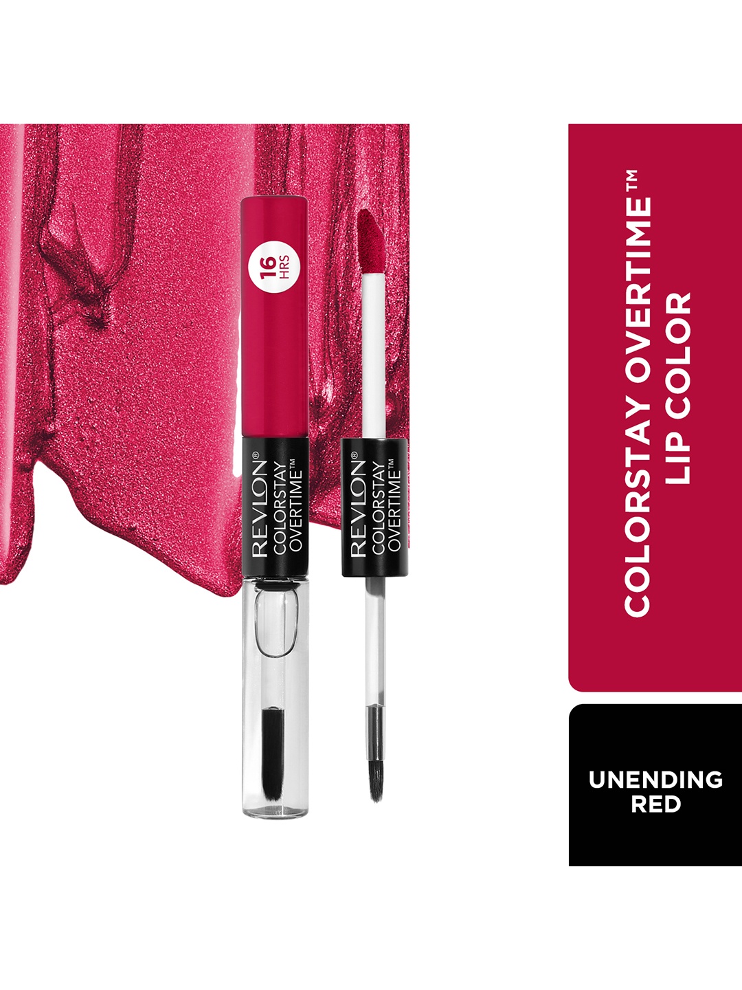 

Revlon Colorstay Overtime Transfer-Proof Long Lasting Lip Color 4 ml - Unending Red, Maroon