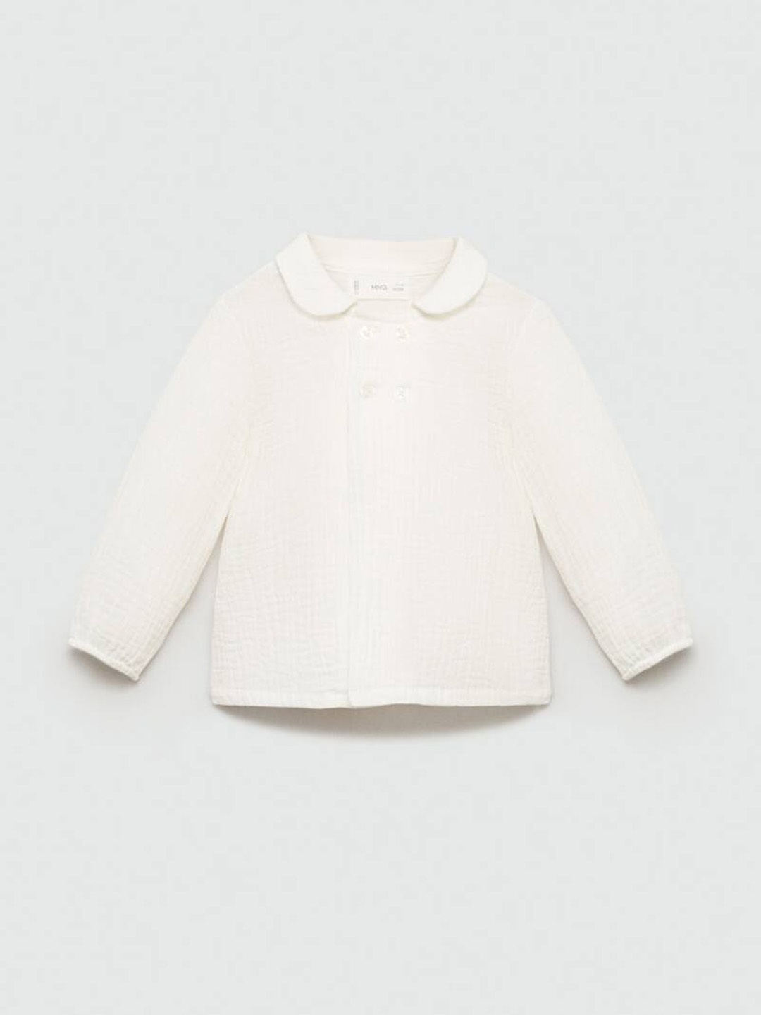 

Mango Kids Infant Pure Cotton Casual Shirt, Off white