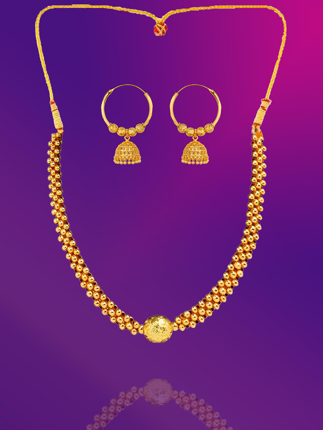 

Lila Gold-Plated Jewellery Set