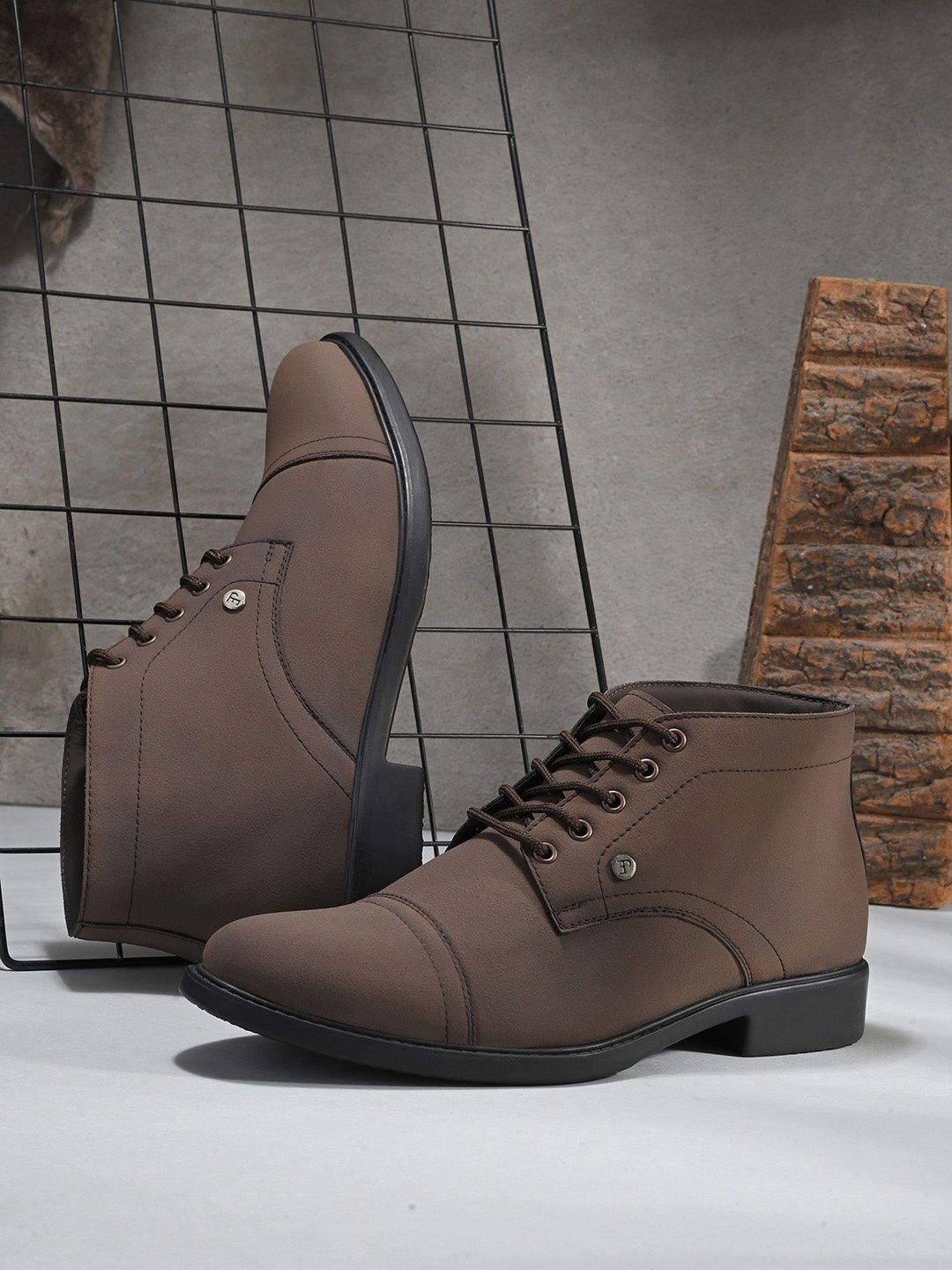 

El Paso Men Casual Lace Up Boots, Brown