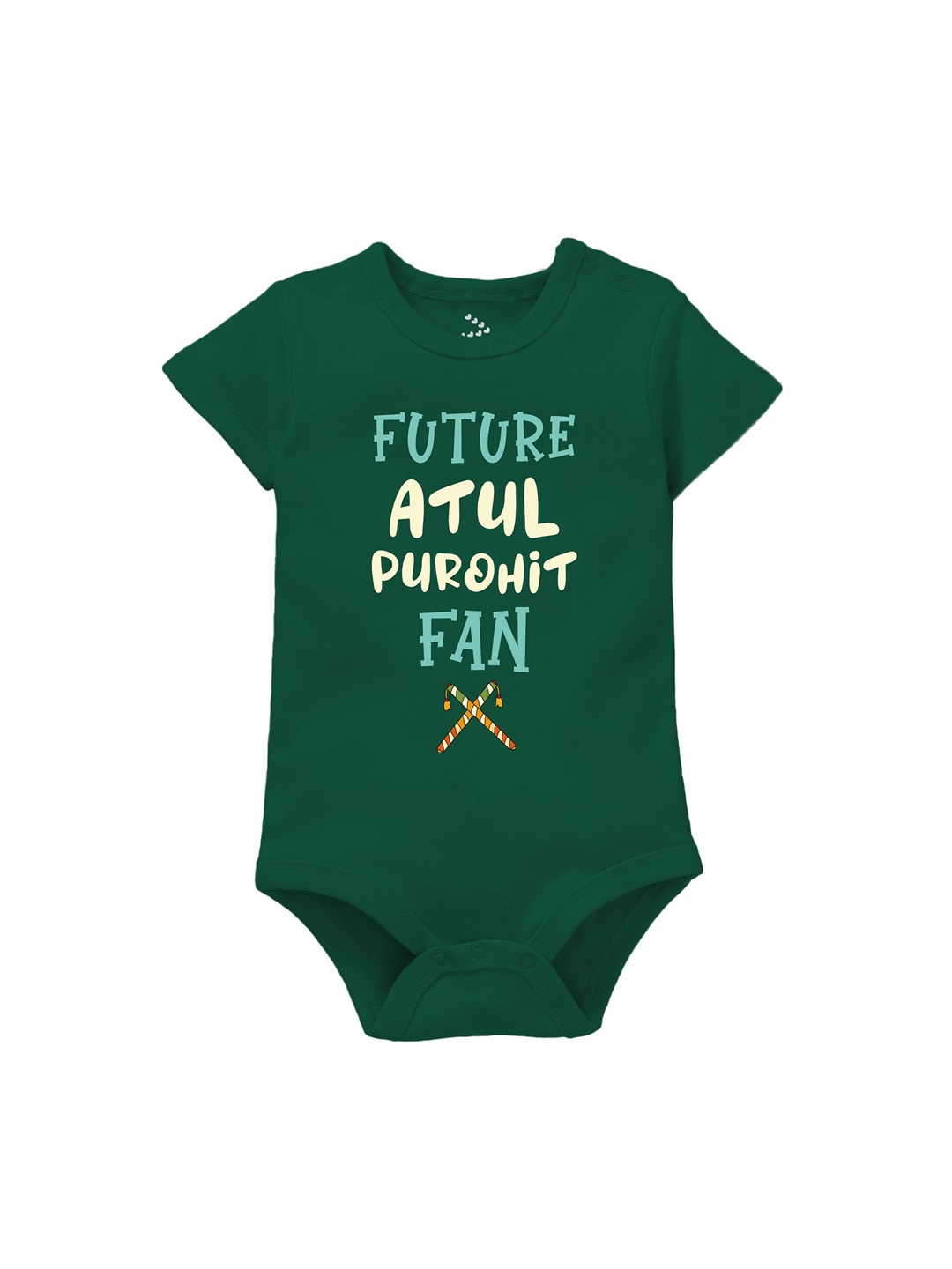 

Zeezeezoo Infants Printed Pure Cotton Bodysuit, Green
