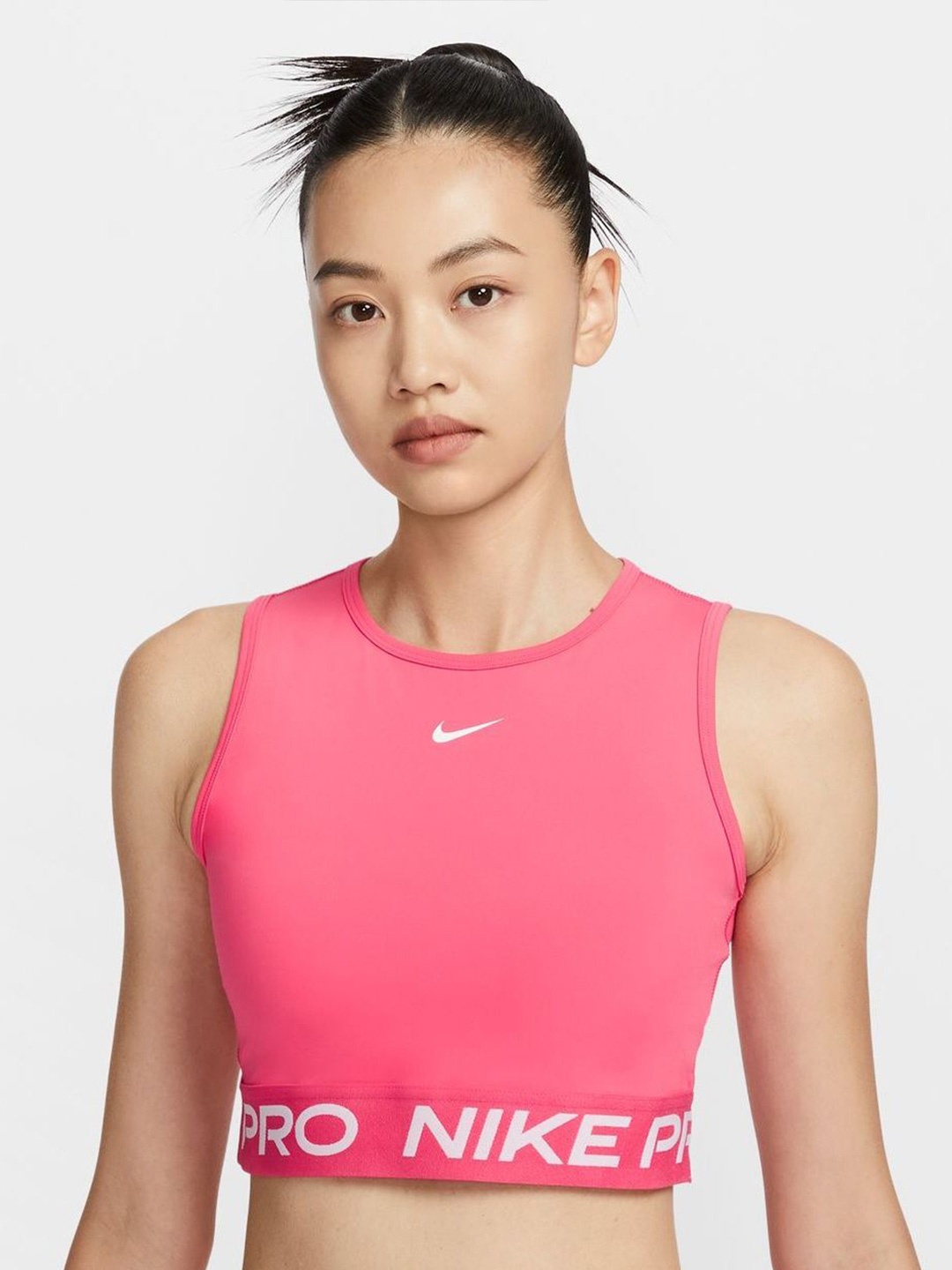 

Nike Pro Women's Dri-FIT Cropped Tank Top, Peach