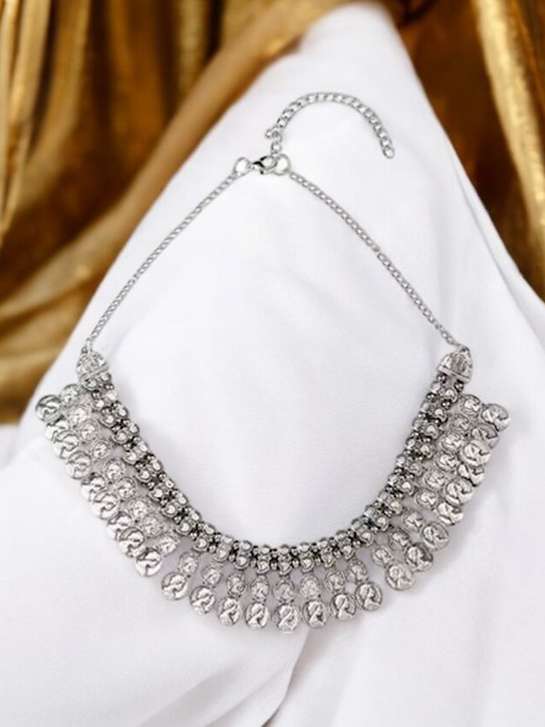 

The Pari Silver-Plated Contemporary Necklace