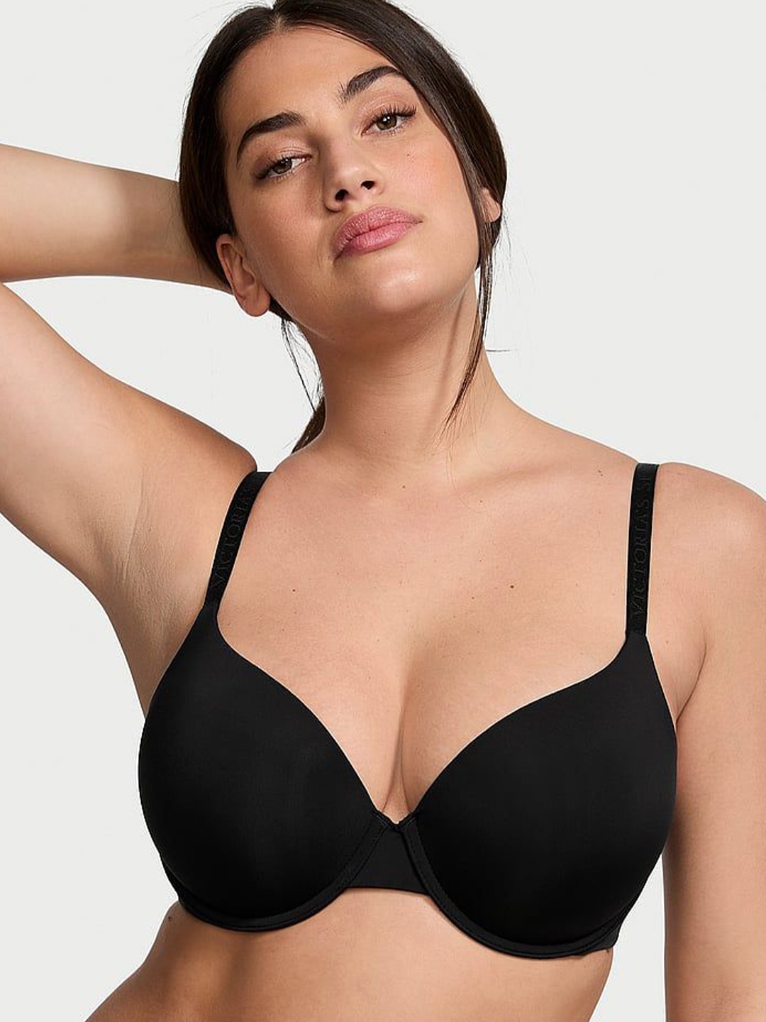 

Victoria's Secret Women Solid Medium Coverage Underwired Lightly Padded Bra, Black