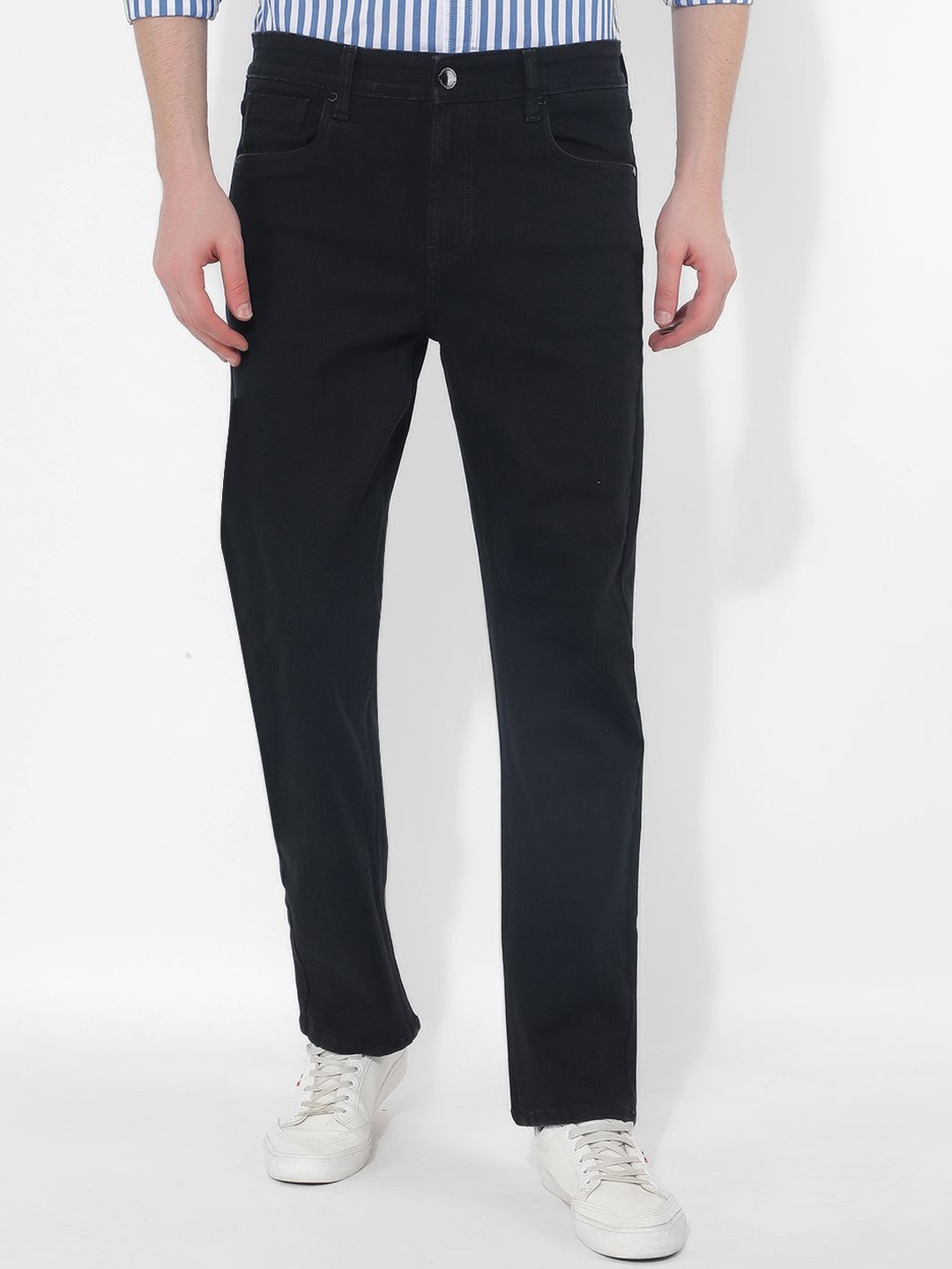 

Numero Uno Men Stretchable Jeans, Black