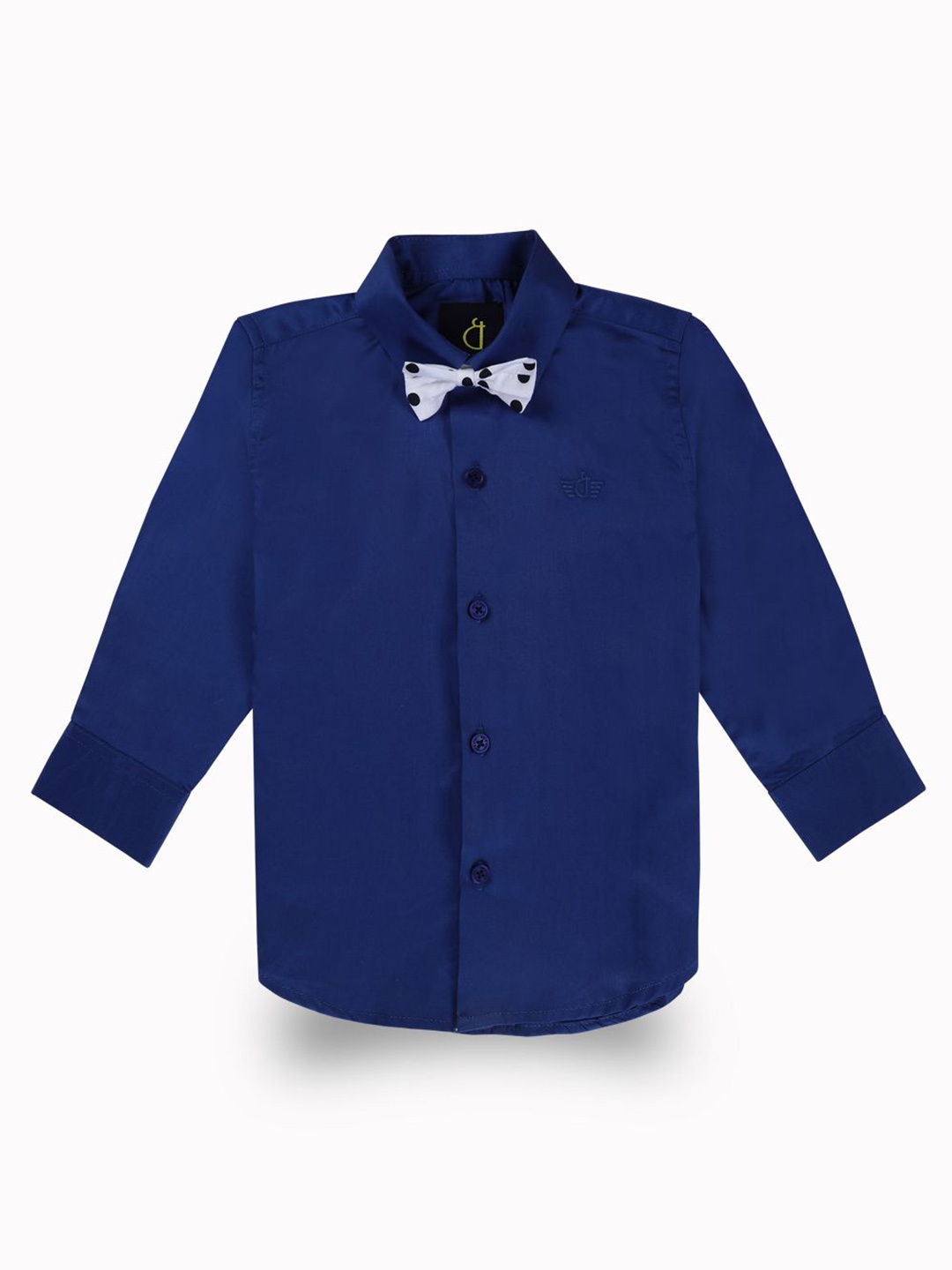 

Gini and Jony Boys Standard Spread Collar Solid Cotton Casual Shirt, Blue