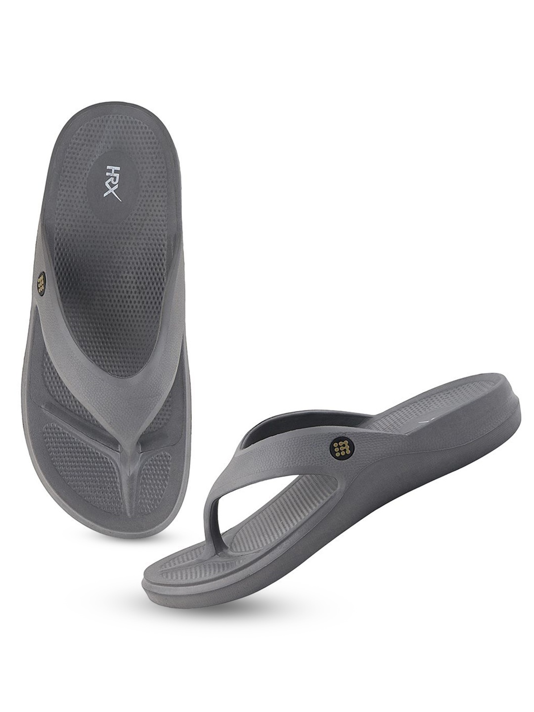 

HRX by Hrithik Roshan Men Rubber Thong Flip-Flops, Grey