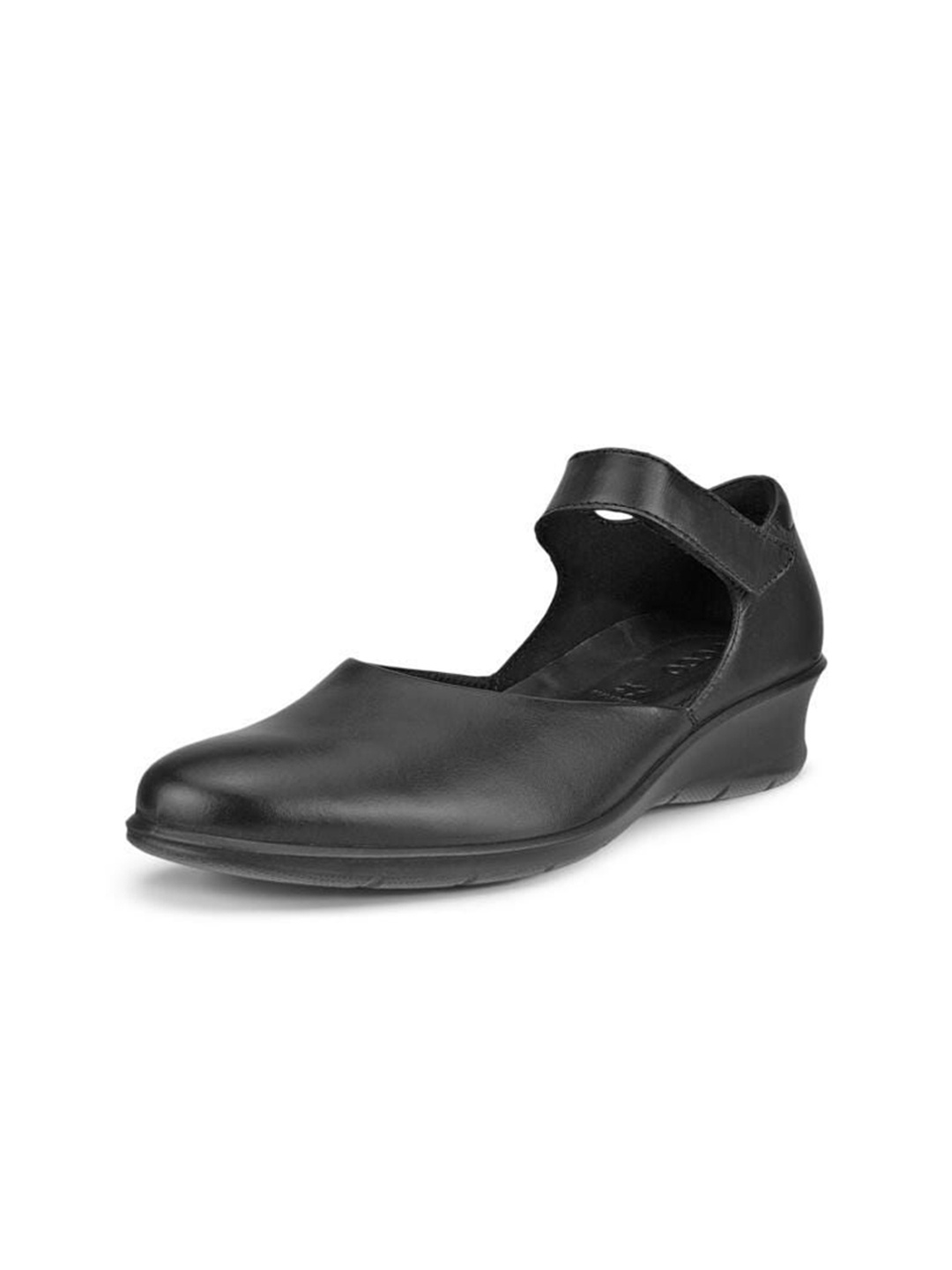 

Ecco Womens Felicia Leather Work Wedge Mary Janes, Black