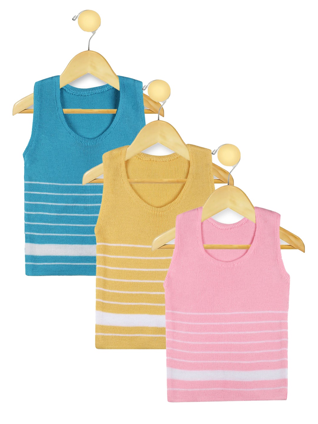 

KNITCO Kids Round Neck Sweater Vest, Pink