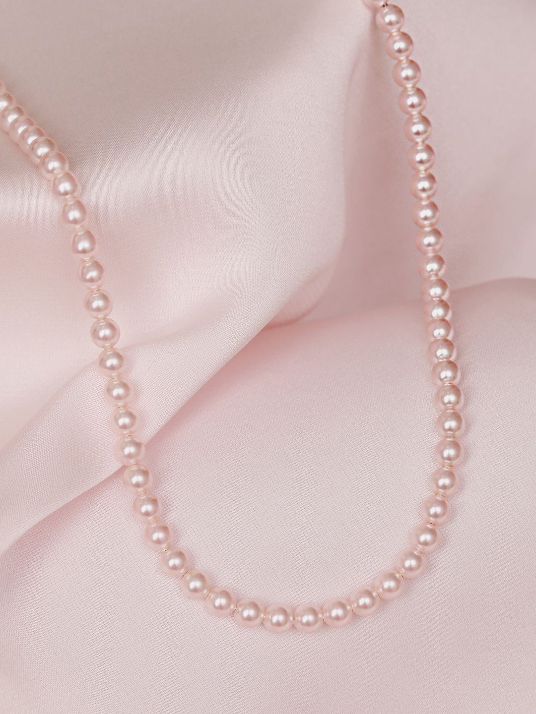 

Zavya 925 Sterling Silver Rhodium-Plated Pearls Beaded Necklace