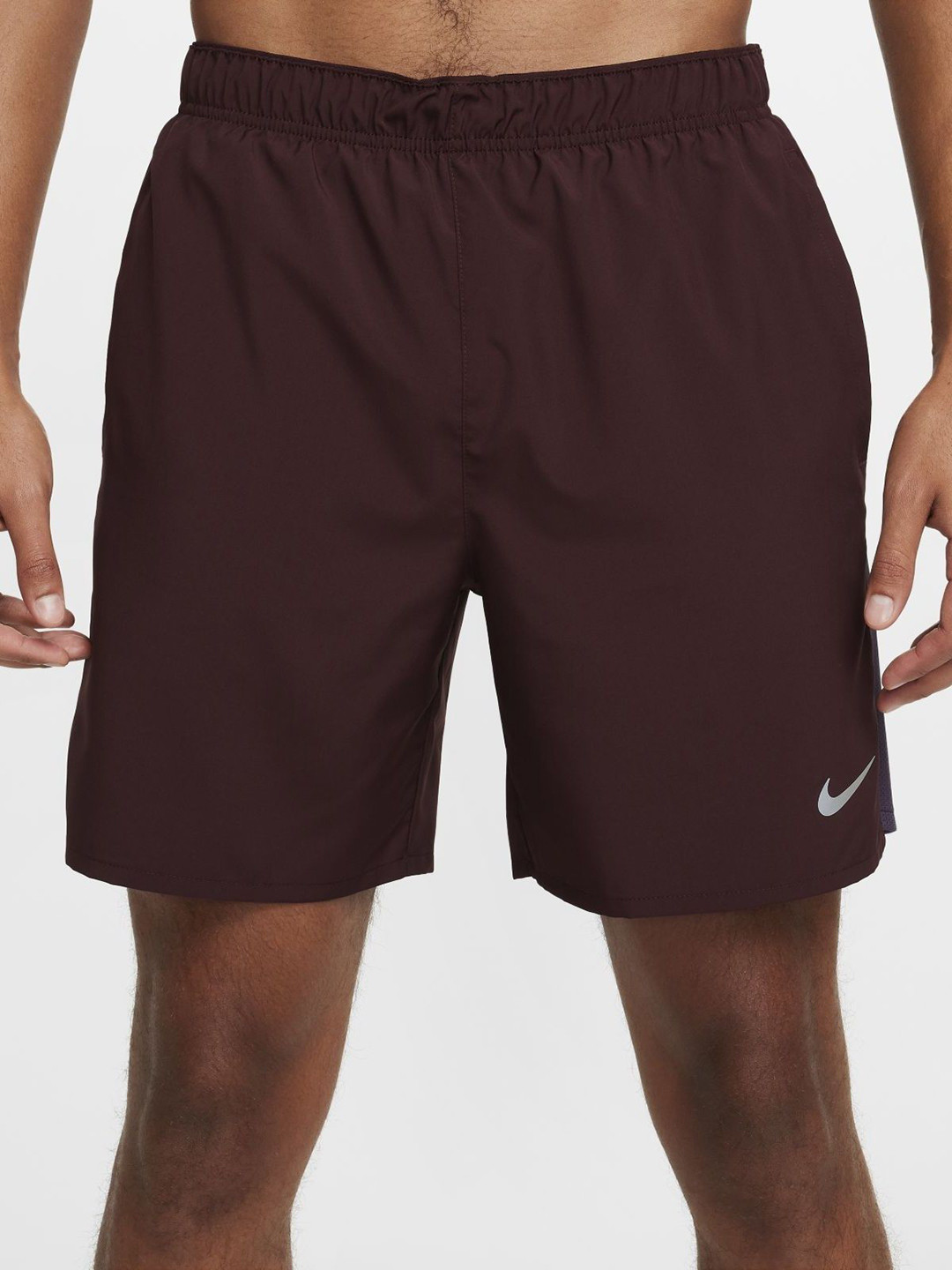 

Nike Solid Dri-FIT Challenger Men's Brief-Lined Versatile Shorts, Brown
