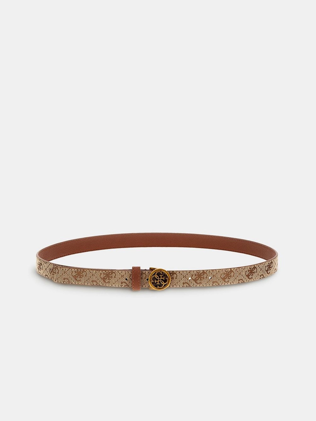 

GUESS Men Textured Push Pin Closure Casual Belt, Brown
