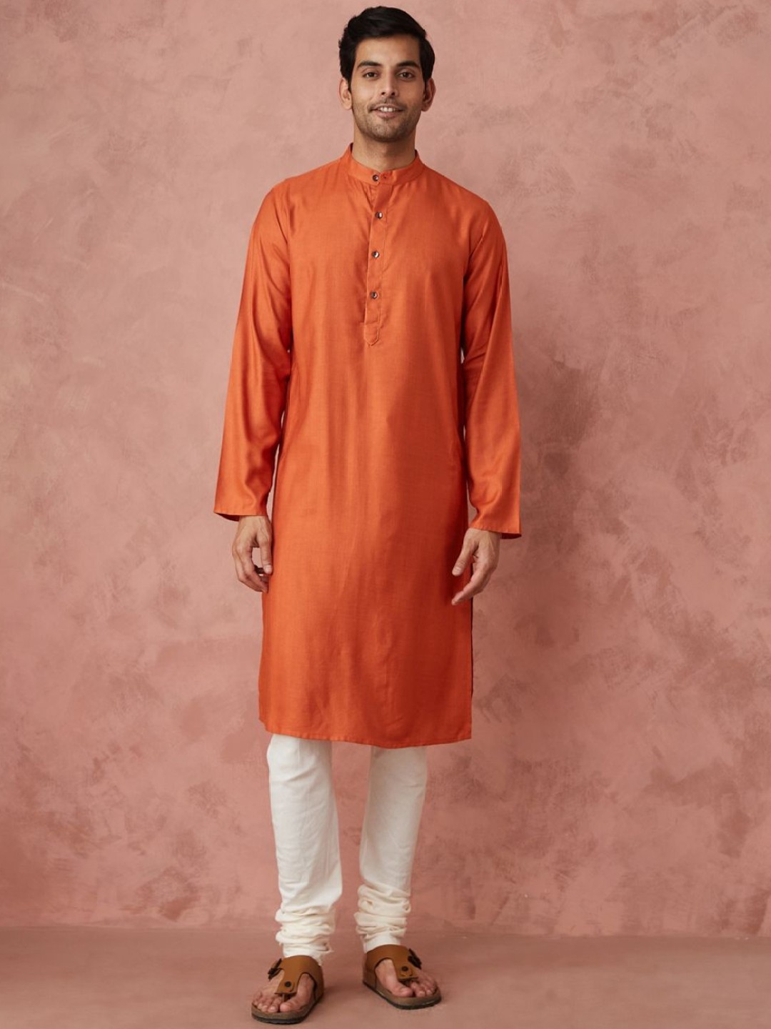 

Fabindia Men Kurta, Orange