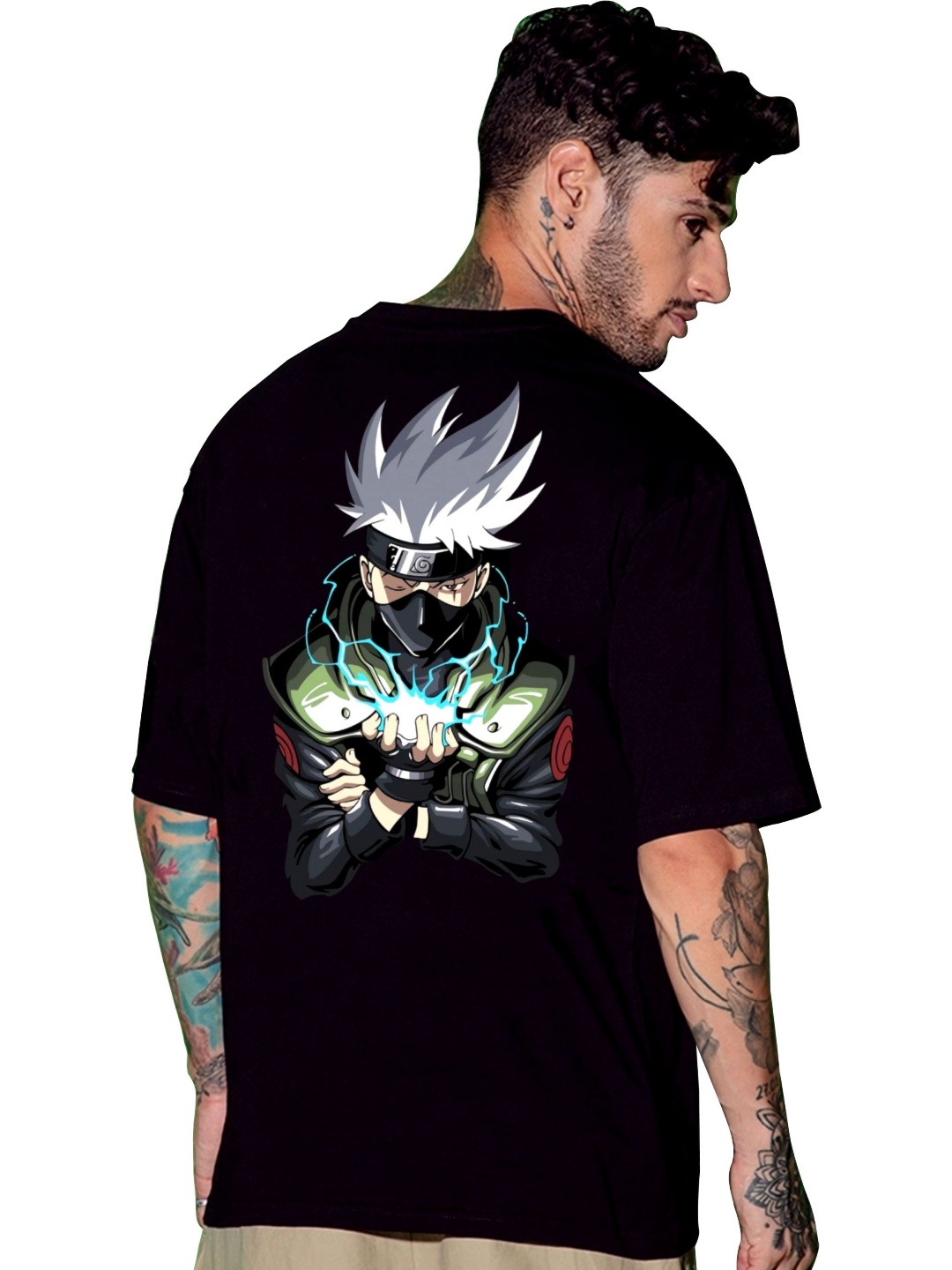 

BAESD Men Printed T-shirt, Black