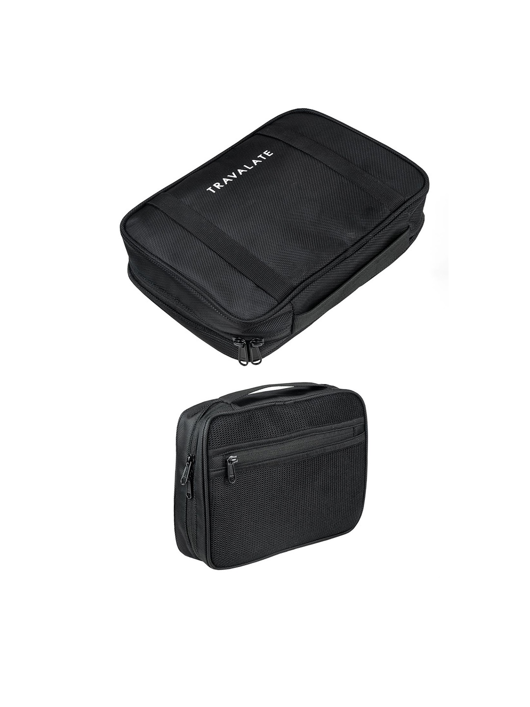 

TRAVALATE Unisex Toiletry Bag Travel Accessory With Hanging Hook, Black