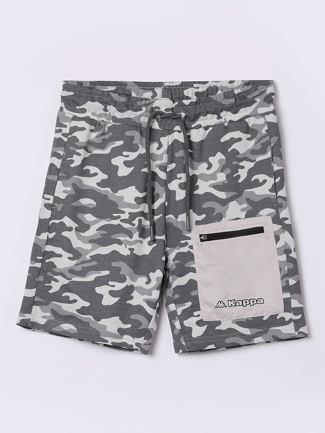 

Kappa Boys Camouflage Printed Regular Fit Shorts, Grey