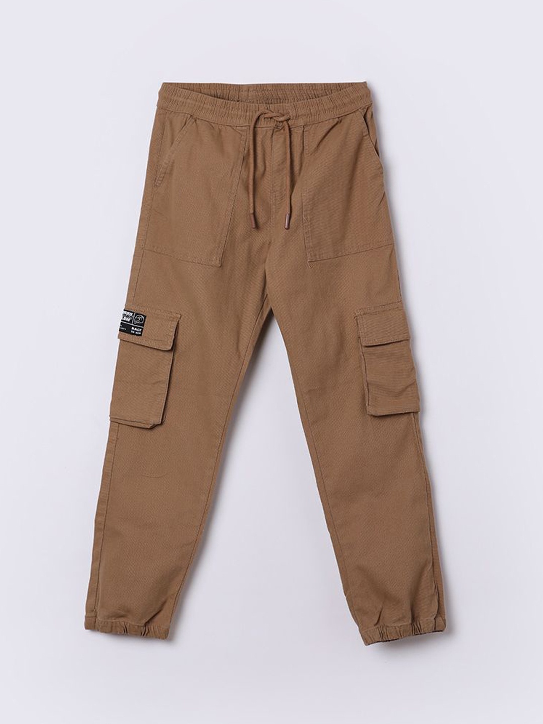 

Fame Forever by Lifestyle Boys Cotton Cargos Trousers, Beige