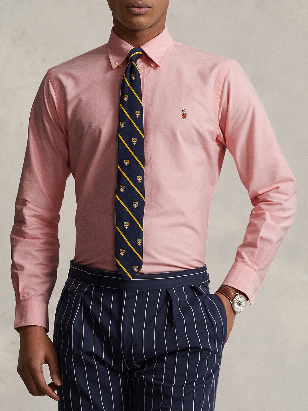 

Polo Ralph Lauren Men Cotton Slim-Fit Casual Shirt, Pink