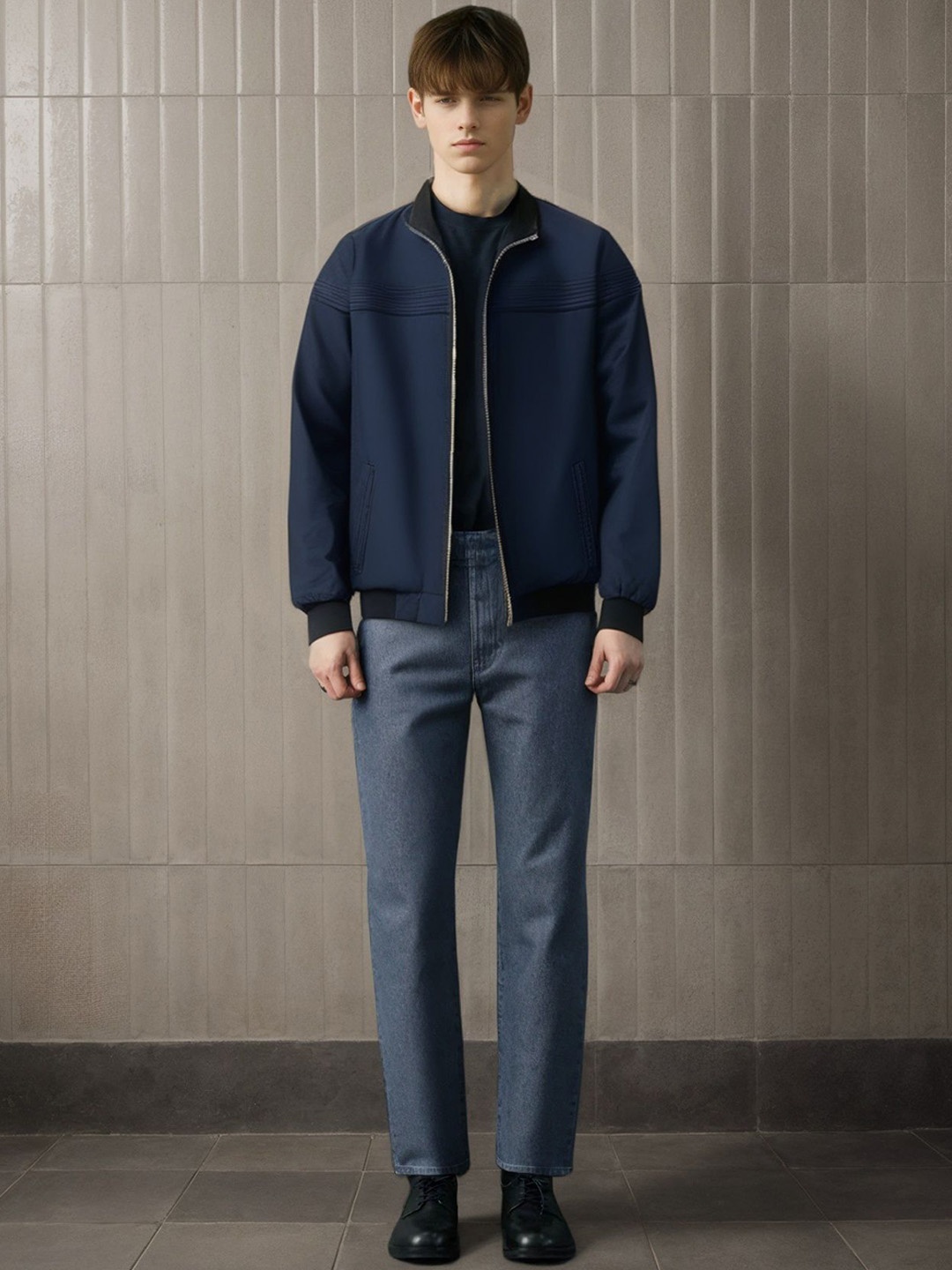 

StyleCast x Revolte Men Tailored Jacket, Blue
