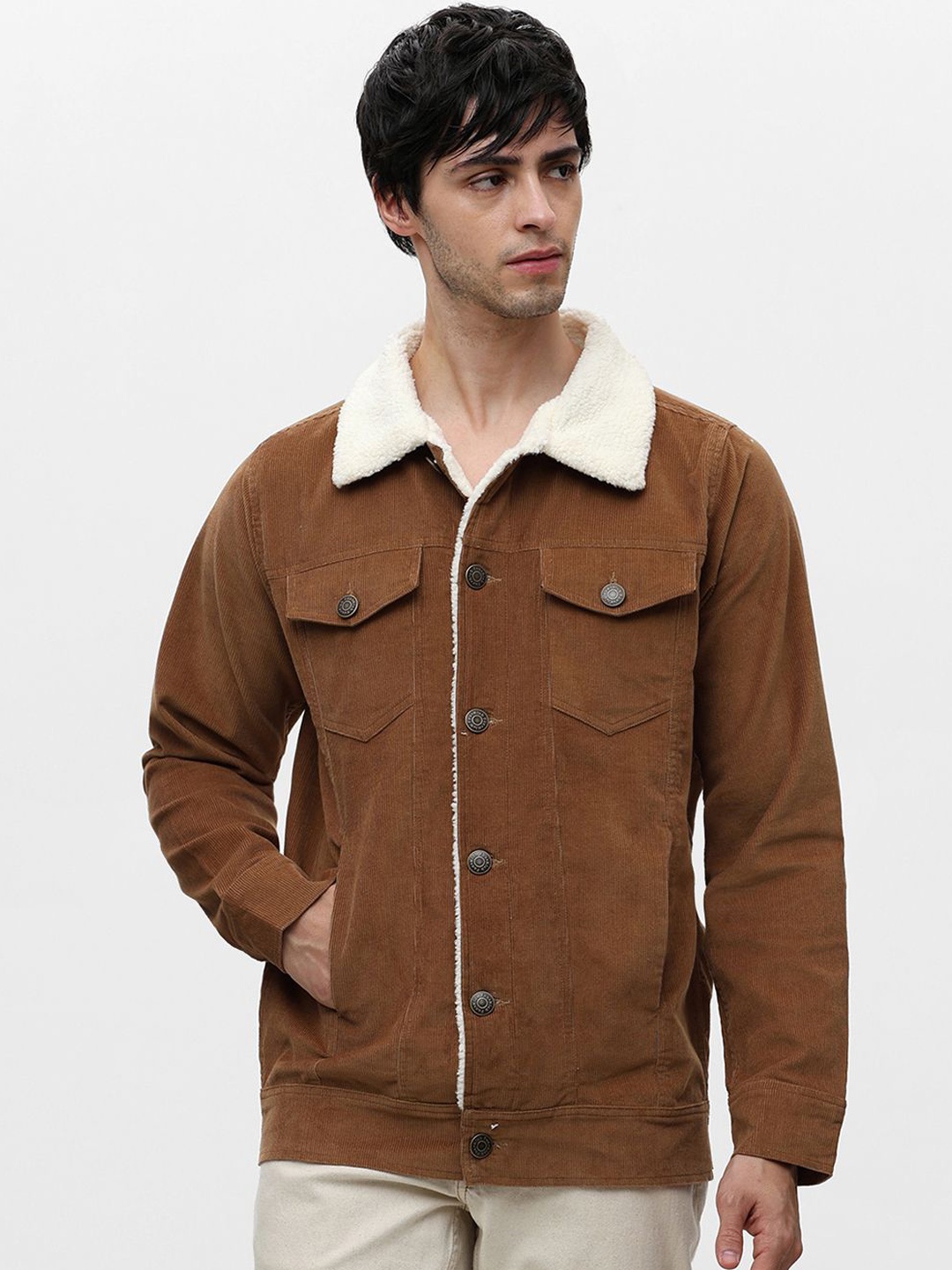 

Klub Fox Men without Lightweight Quilted Jacket, Khaki
