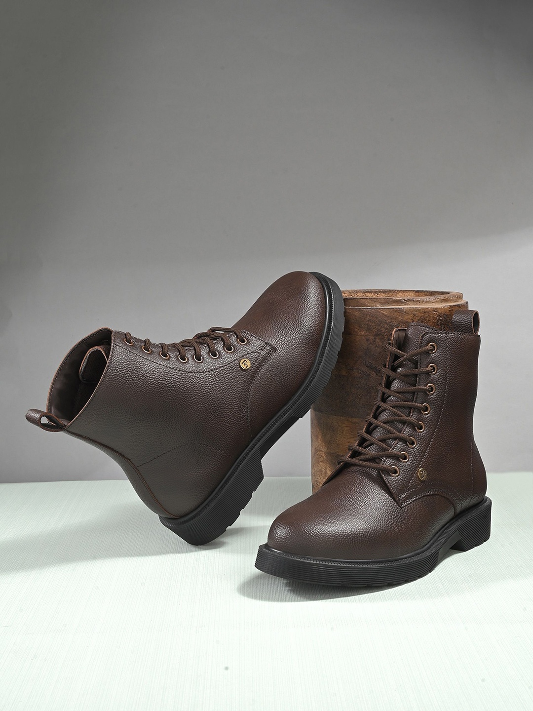 

El Paso Women Round Toe Block Heel Regular Boots, Brown