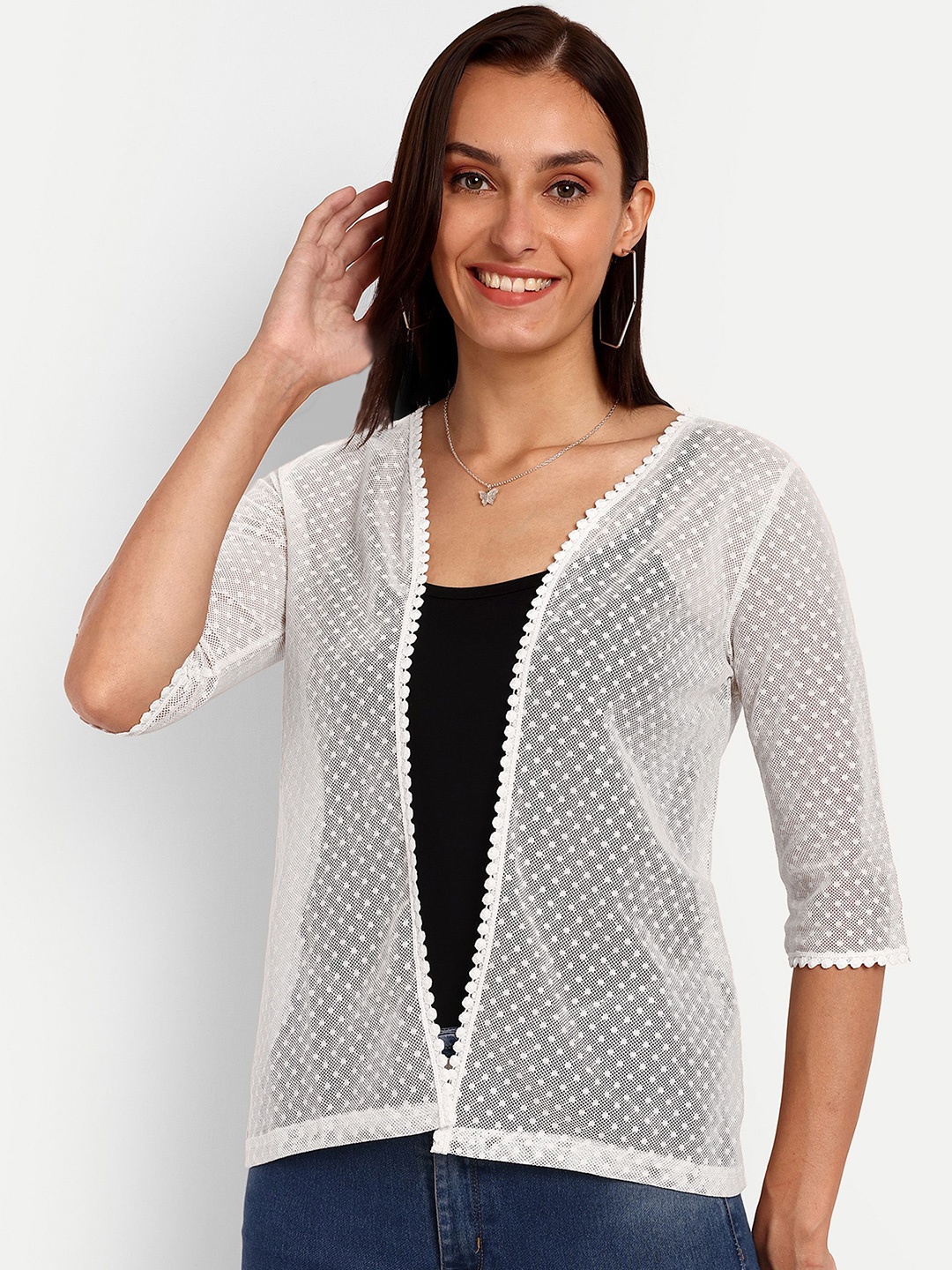 

Espresso Women Shrug, White