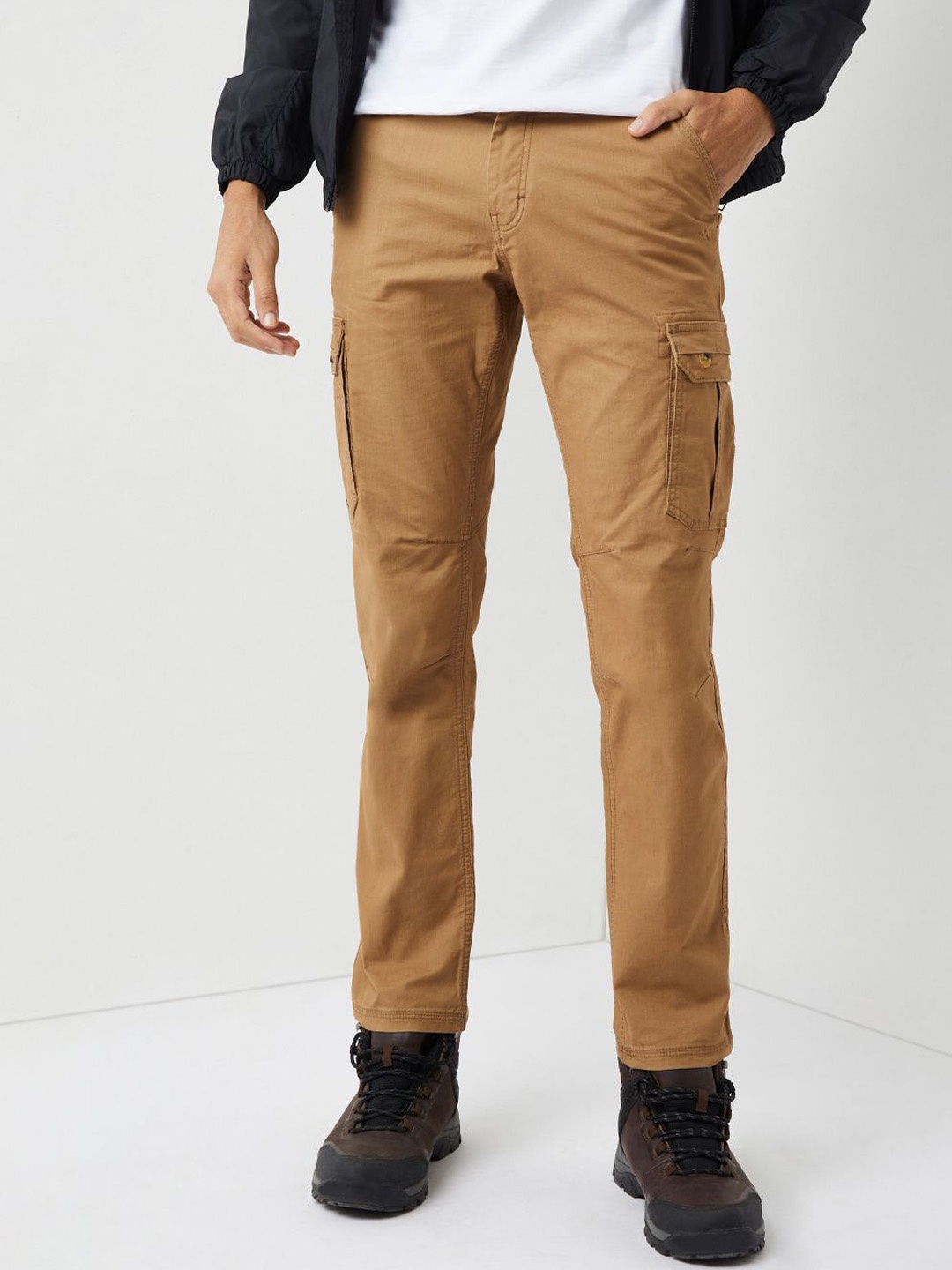 

Wildcraft Men Solid Comfort Cotton Trousers, Khaki