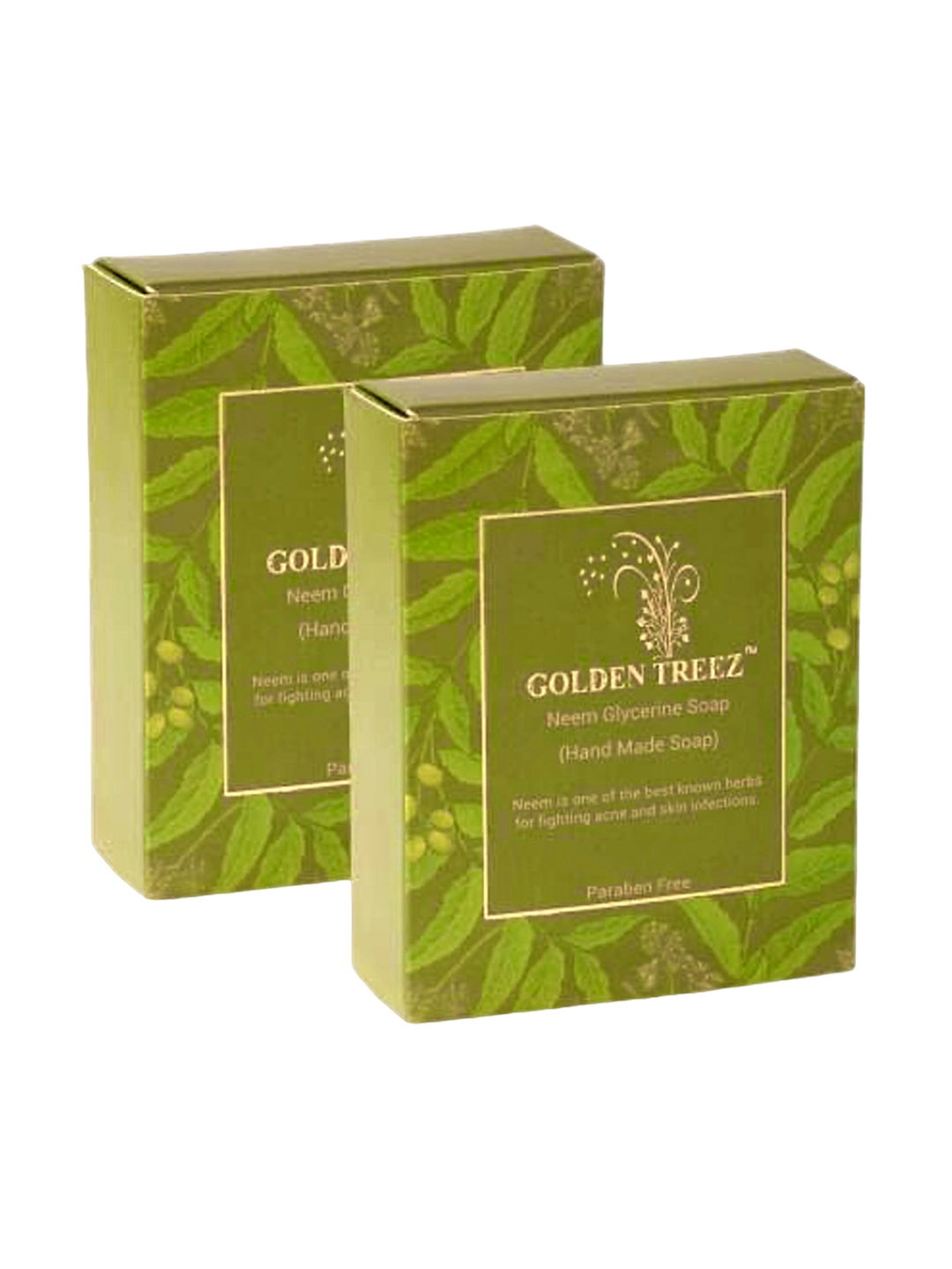 

Golden Treez Set Of 3 Neem Glycerine Soap- 115 ml Each, Green