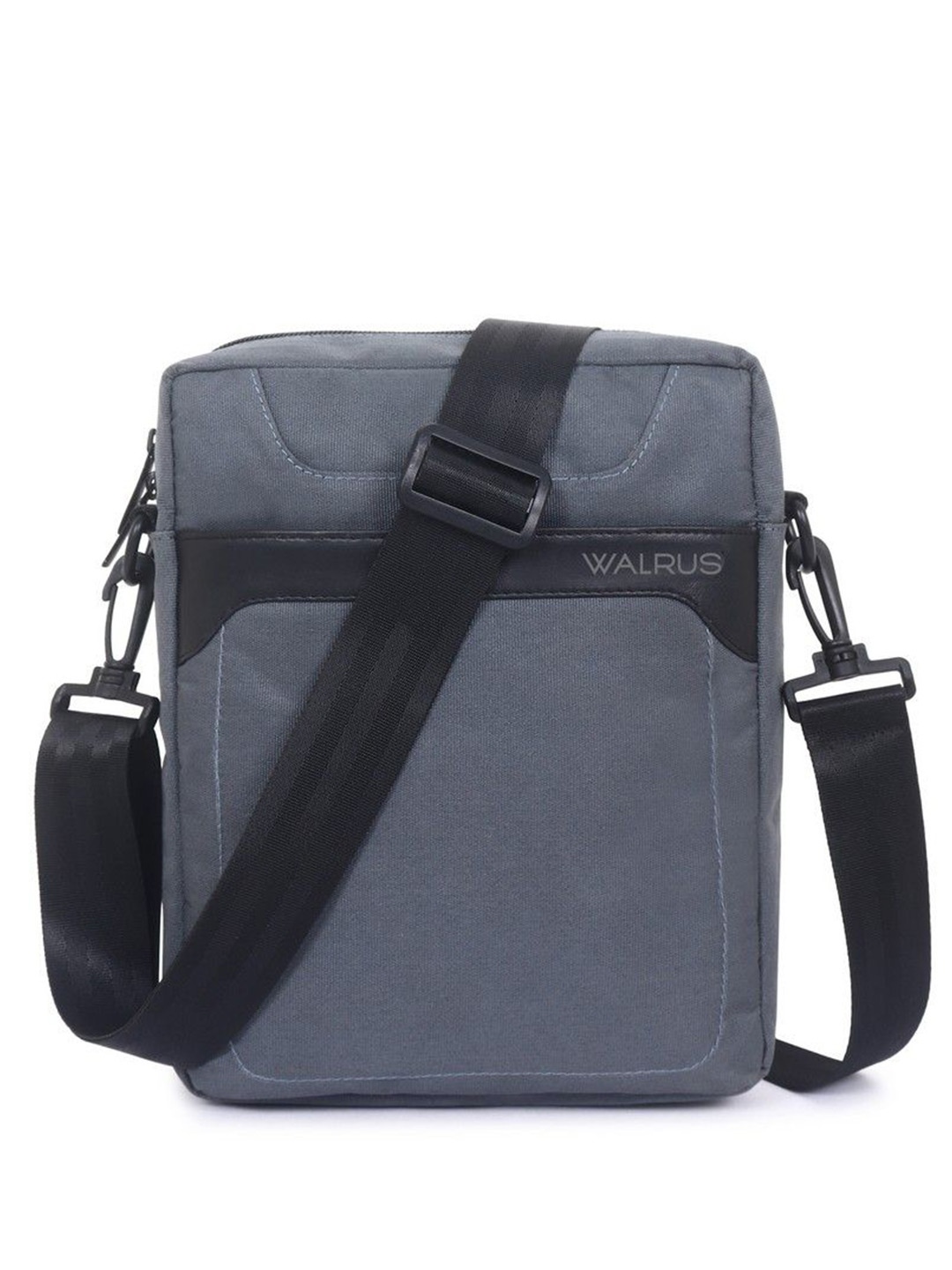 

Walrus Unisex Textured Messenger Bag, Grey