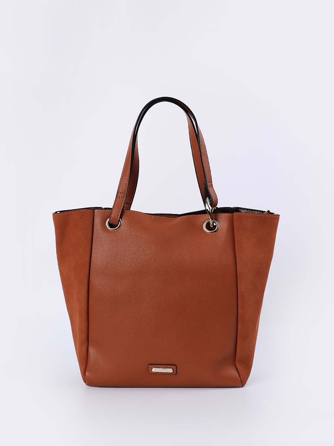 

CODE by Lifestyle Women PU Oversized Shopper Handheld Bag, Tan